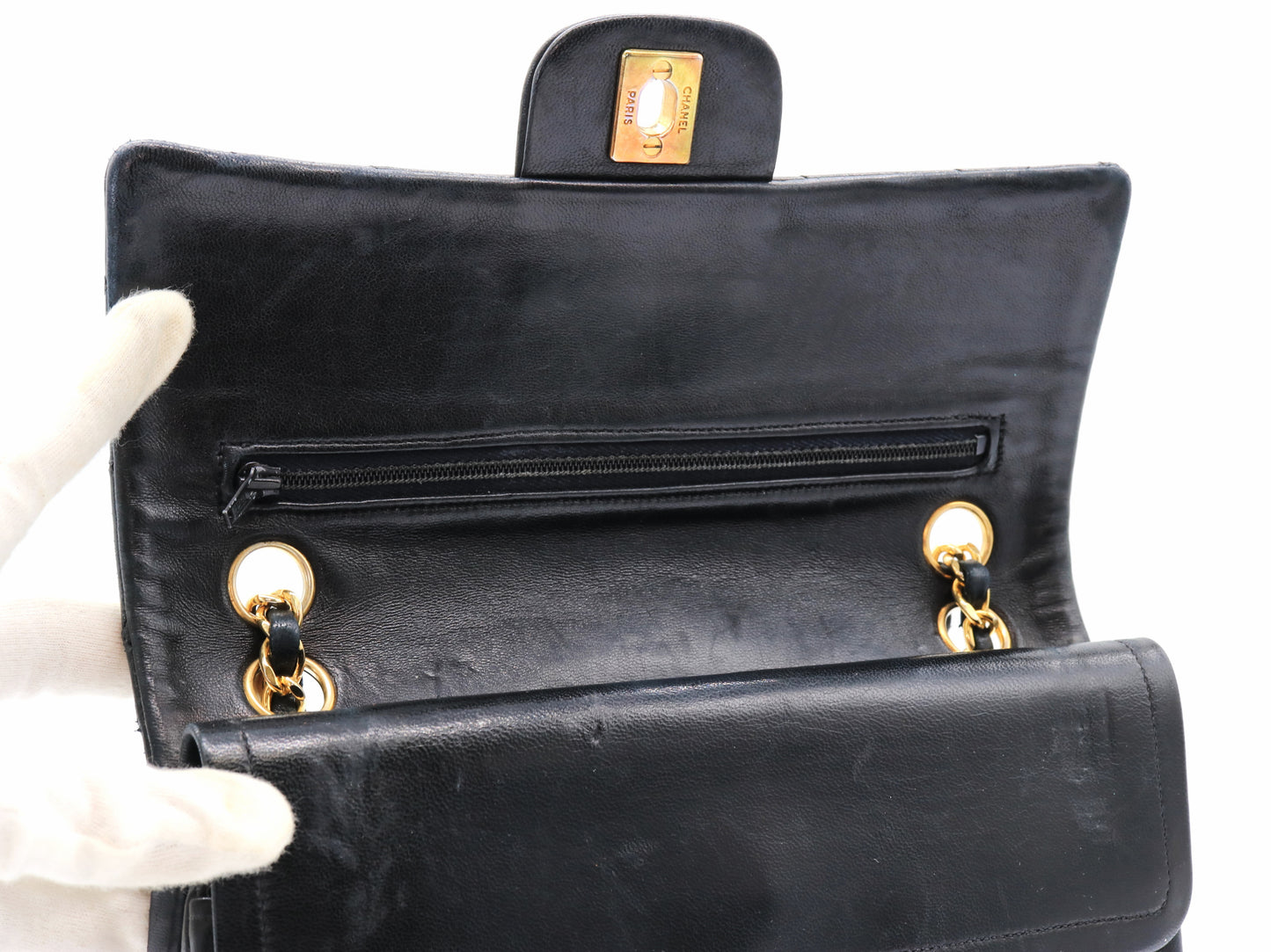 Sac Chanel Timeless Noir en Cuir d'agneau