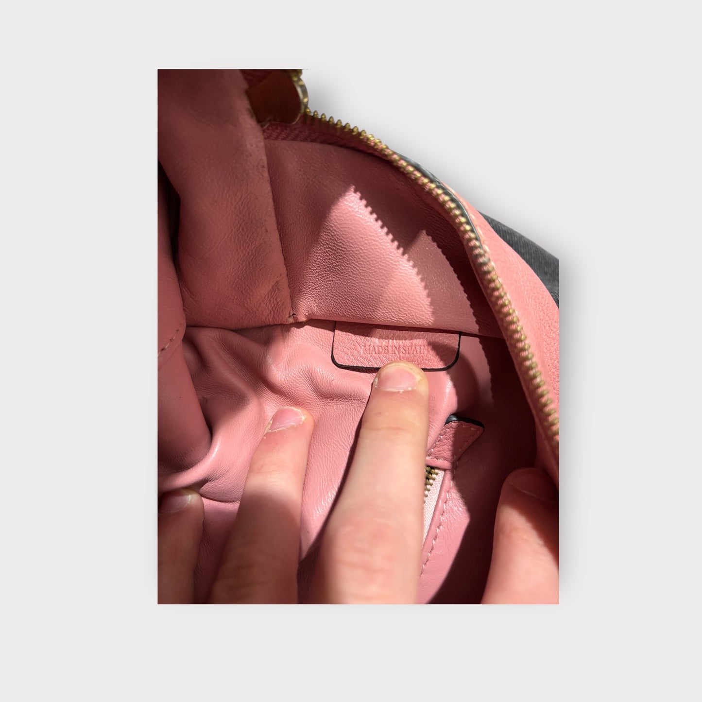 Loewe – Sac cuir rose anagram cadenas