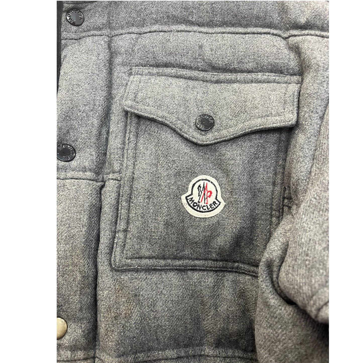 Doudoune Grise Moncler Vintage