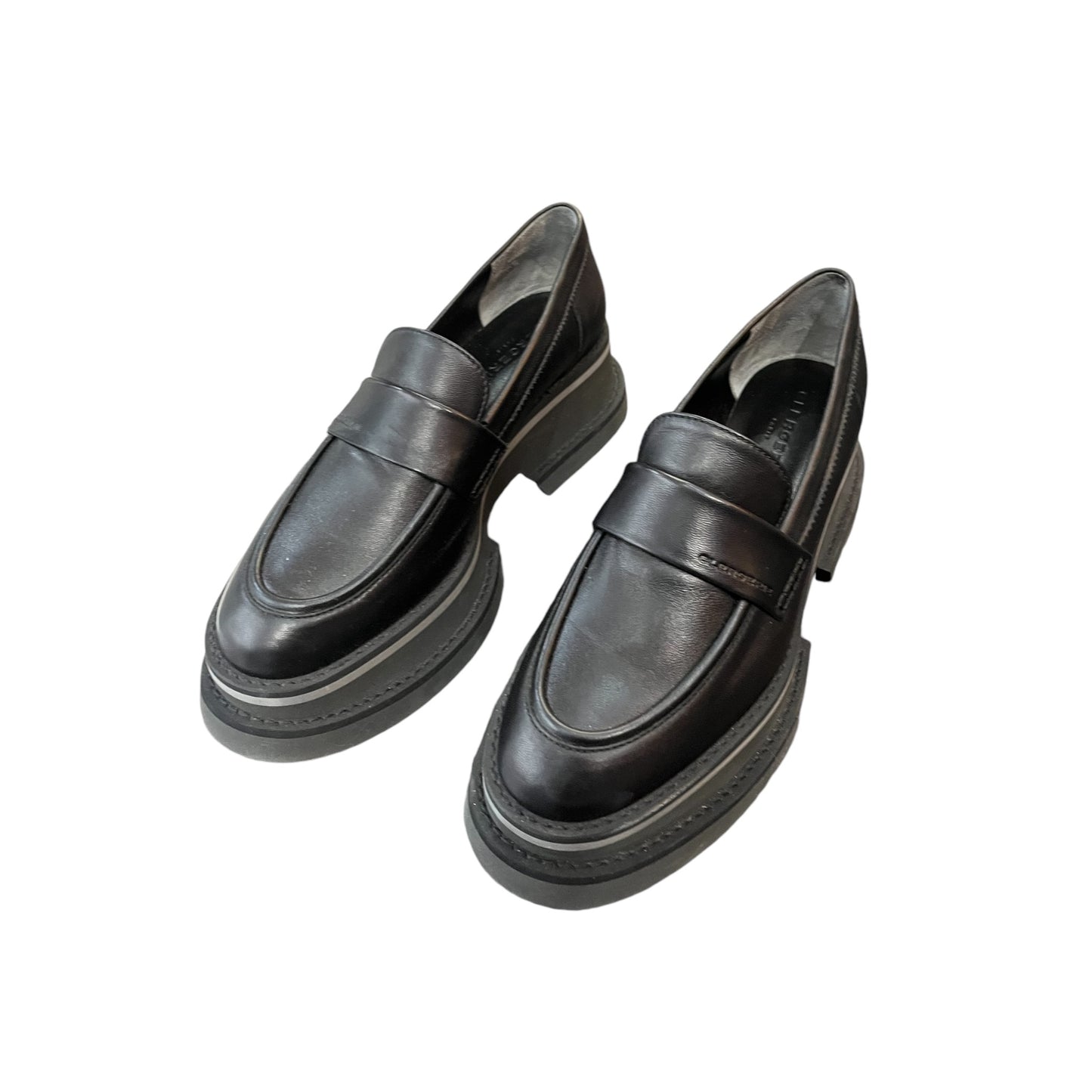 Mocassins Clergerie en cuir noir
