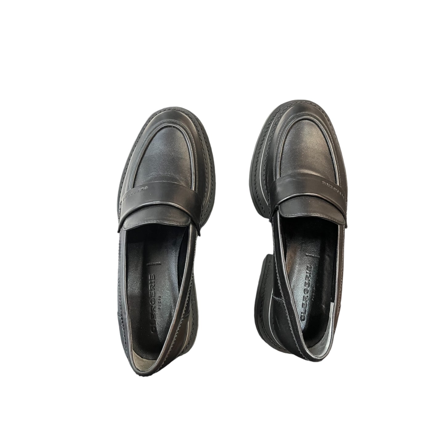 Mocassins Clergerie en cuir noir