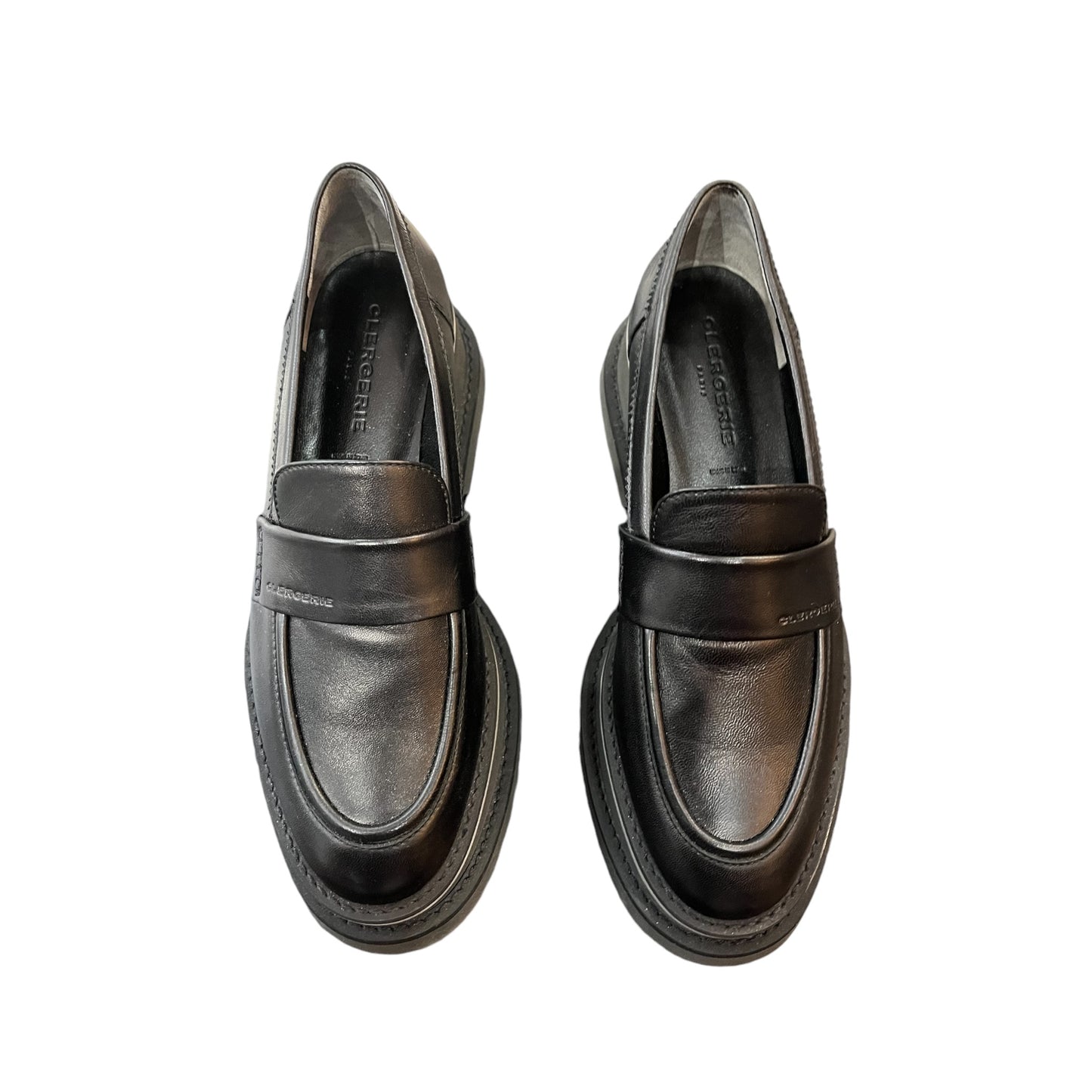 Mocassins Clergerie en cuir noir
