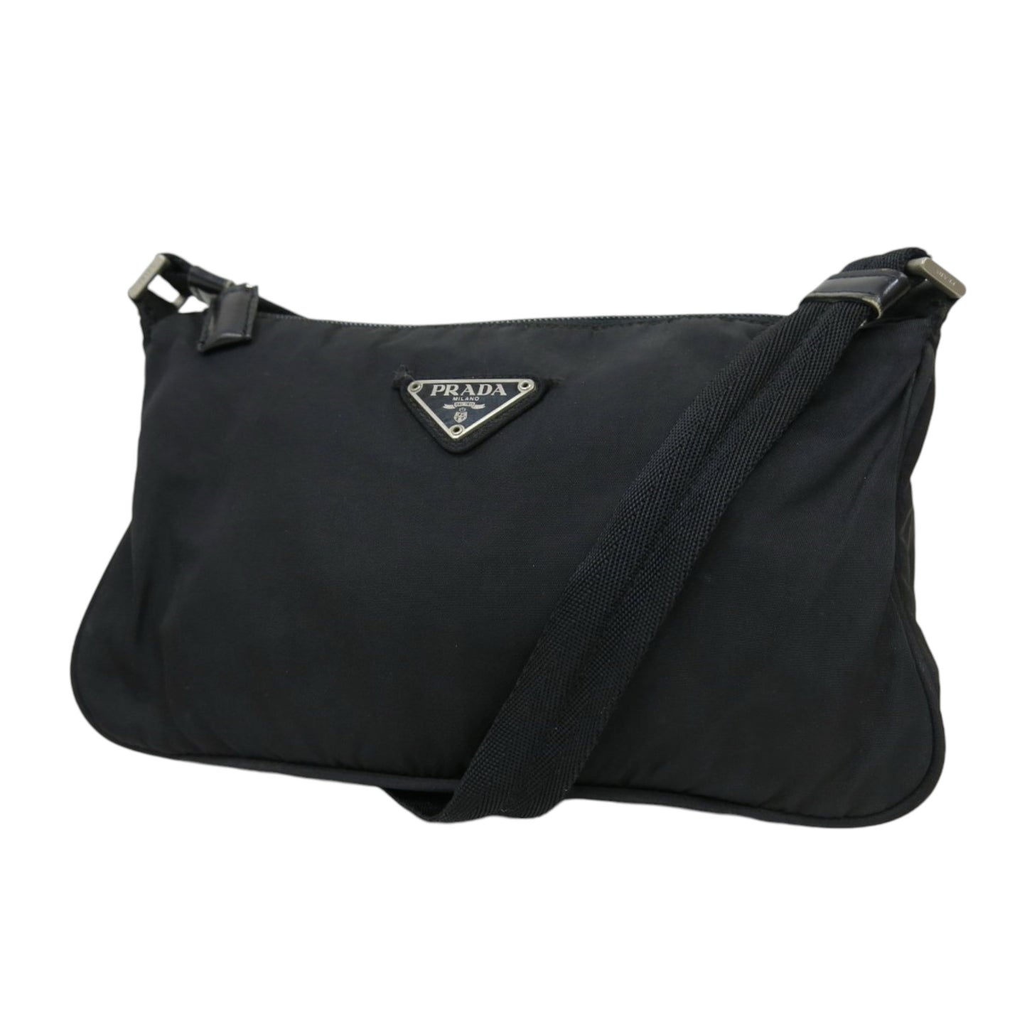 Sac bandoulière Prada Tessuto en nylon noir