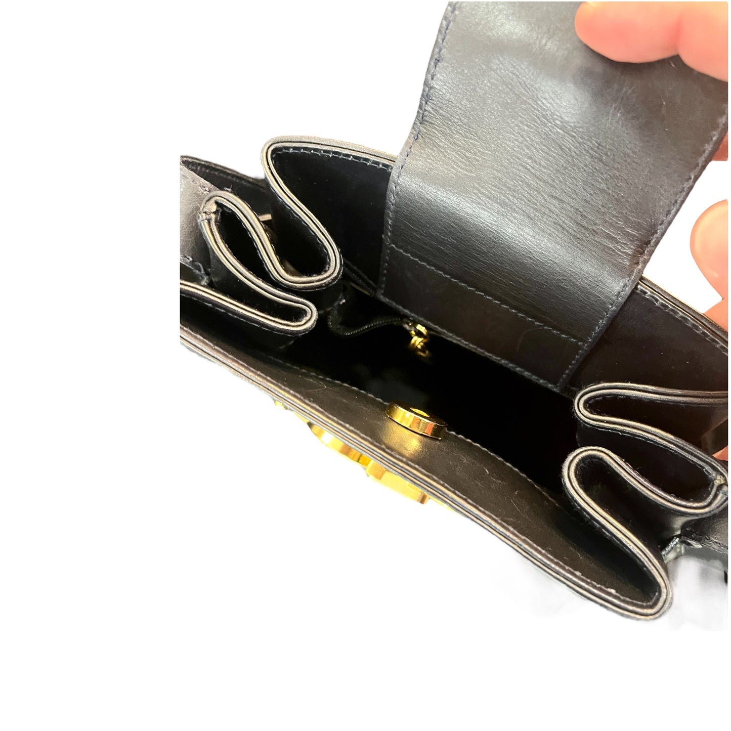 Sac Ferragamo en cuir noir