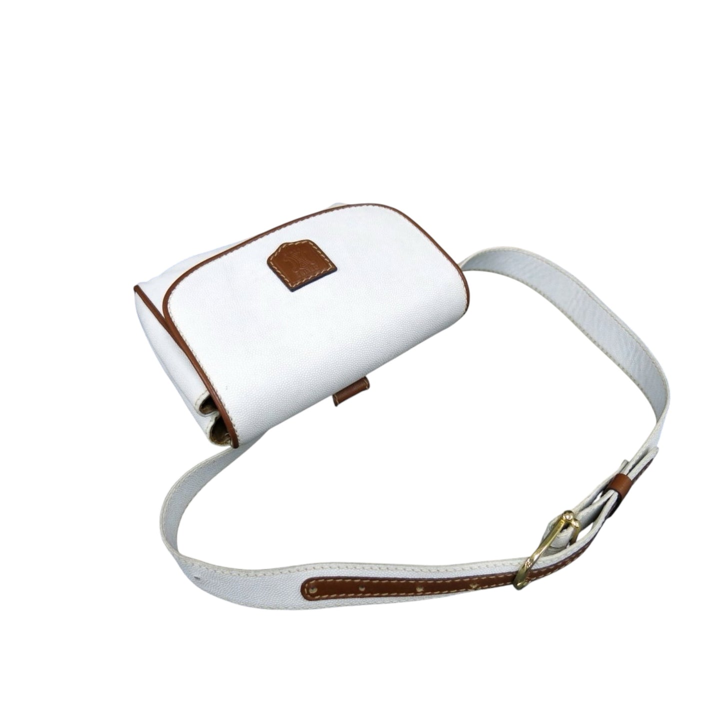 Sac à main Céline en cuir blanc