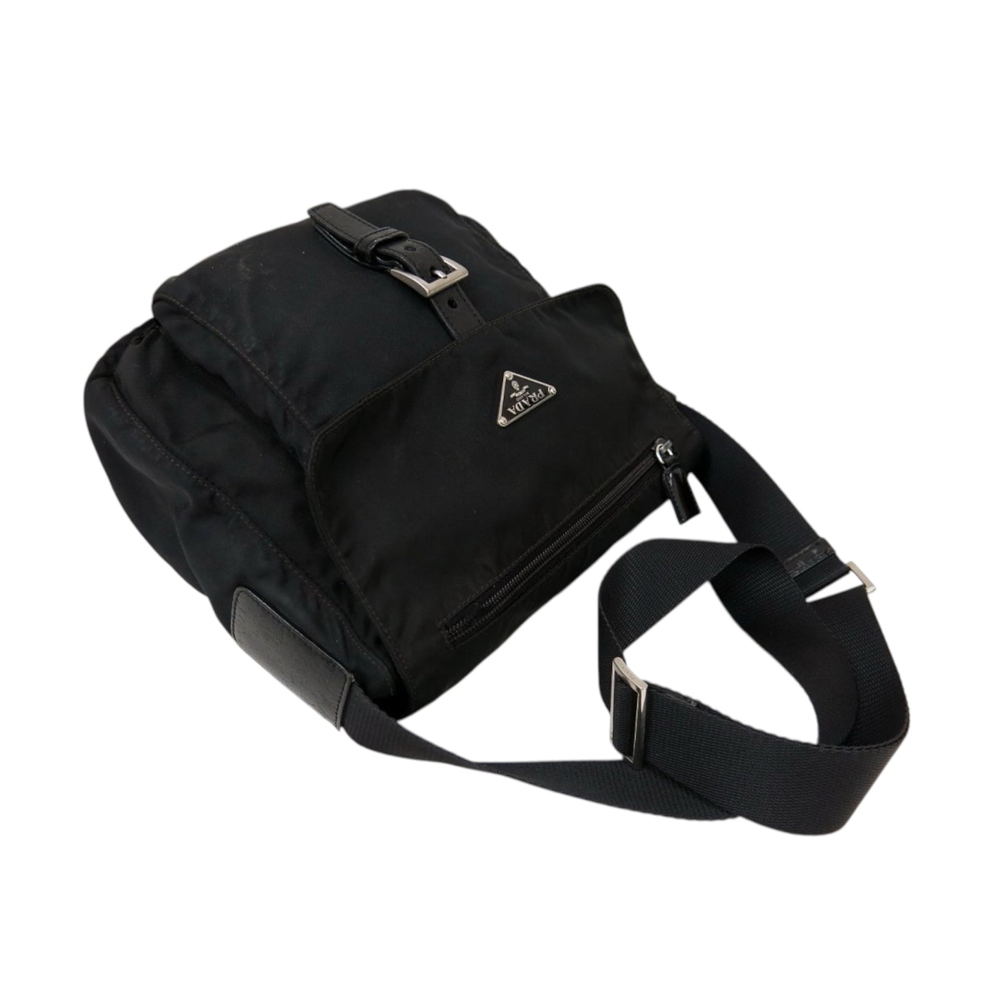 Sac en bandoulière Prada en nylon noir