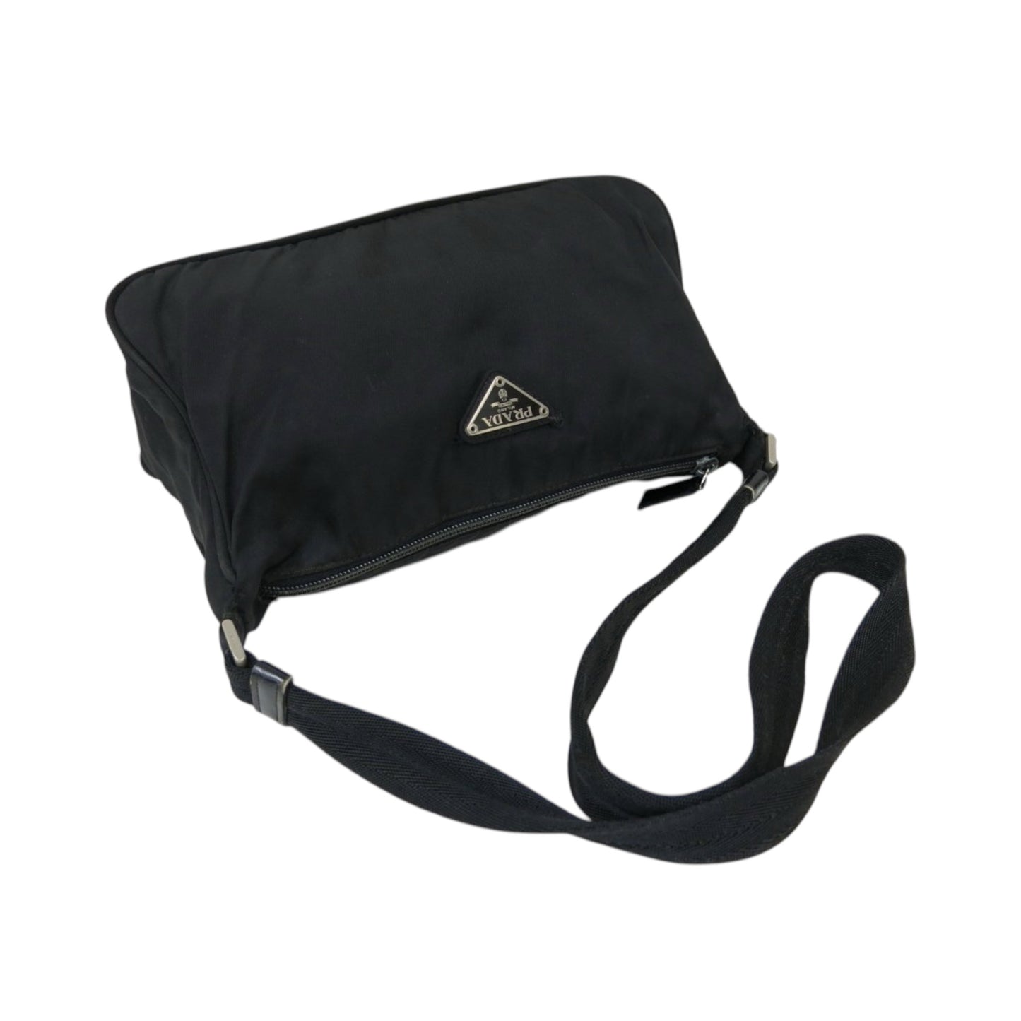 Sac bandoulière Prada Tessuto en nylon noir