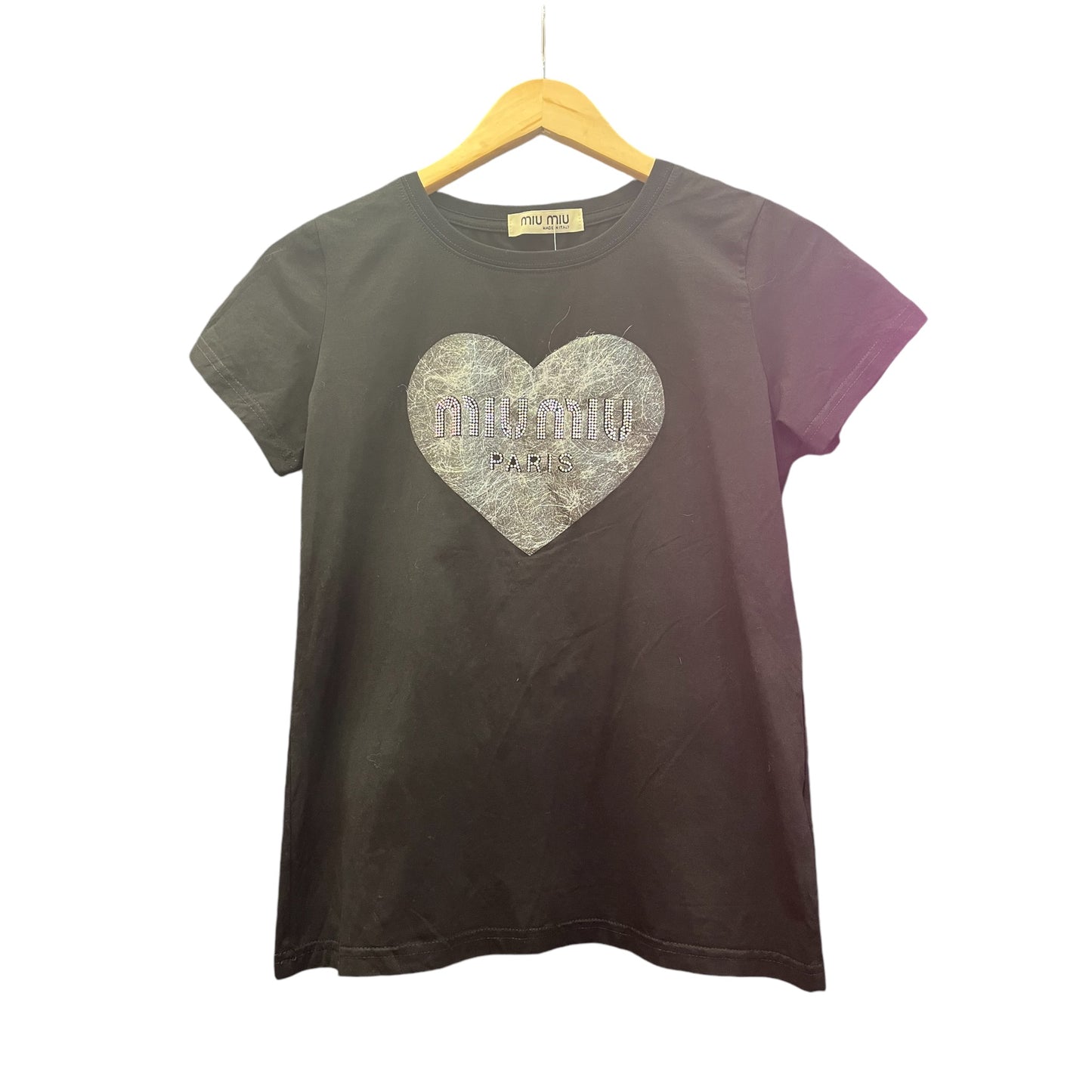 Tee-shirt Coeur Miu Miu