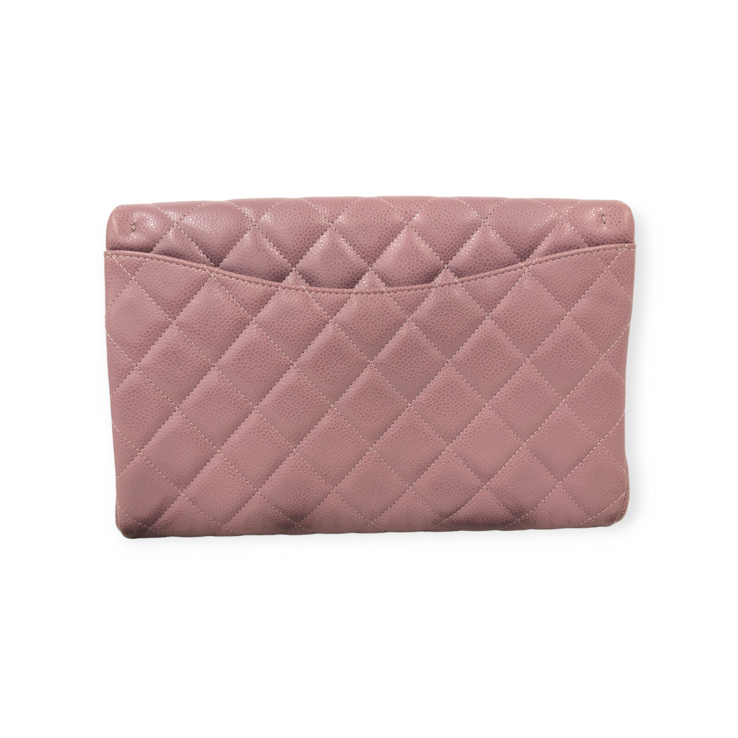 Sac Chanel Matelassé Rose en Cuir Caviar