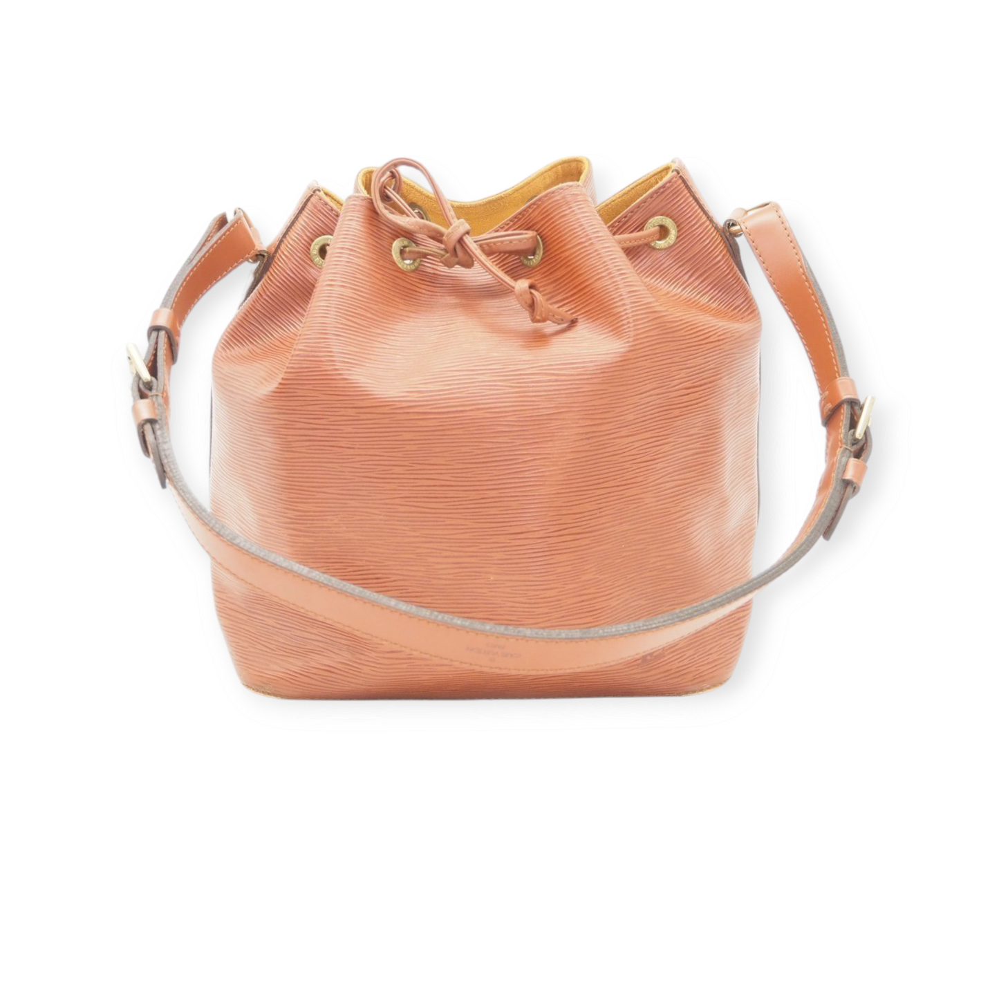 Sac Louis Vuitton Petit Noé Marron en Cuir Epi