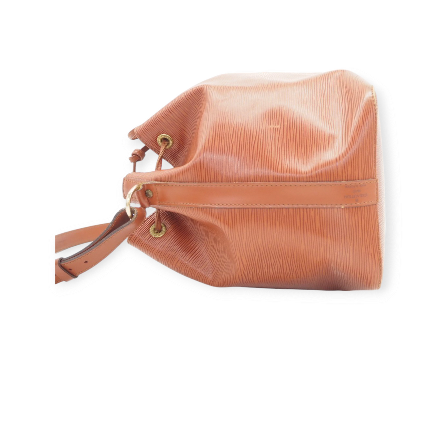 Sac Louis Vuitton Petit Noé Marron en Cuir Epi