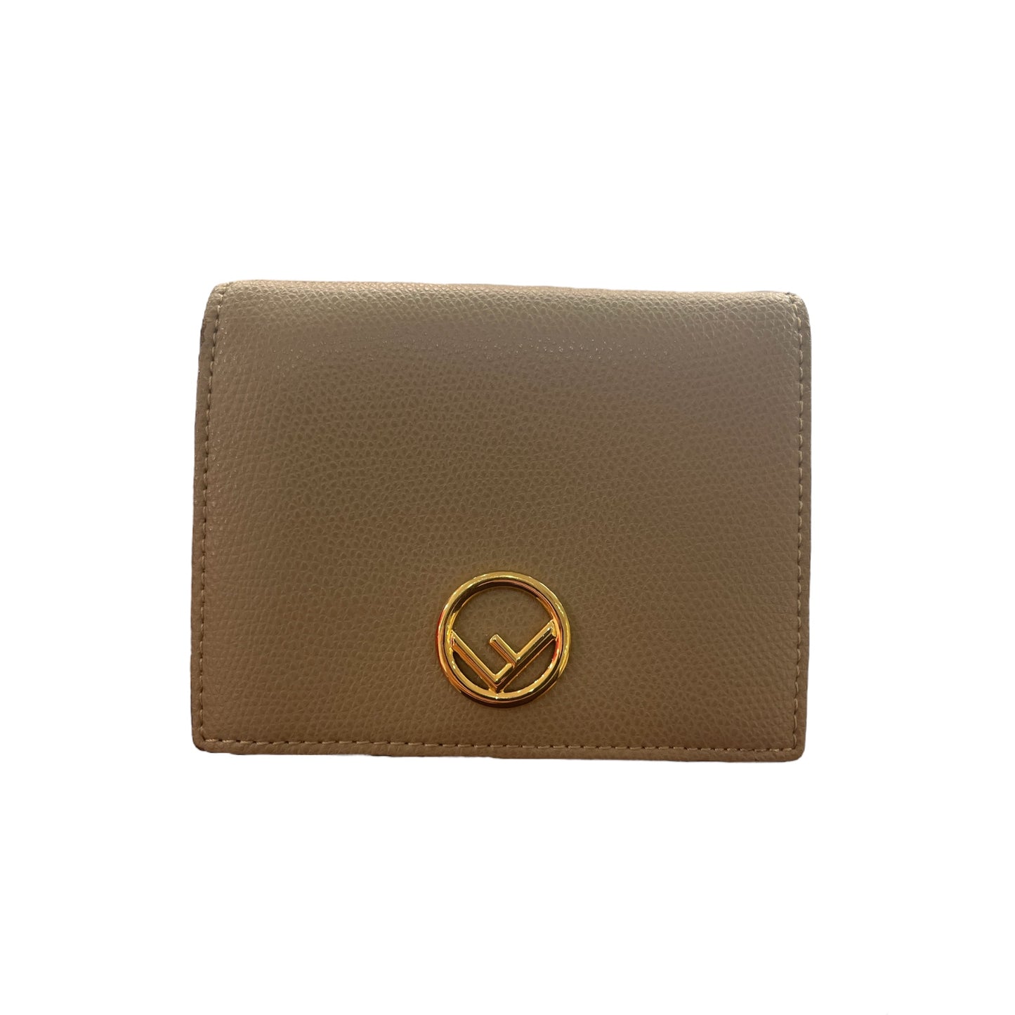 Portefeuille Fendi en cuir brun