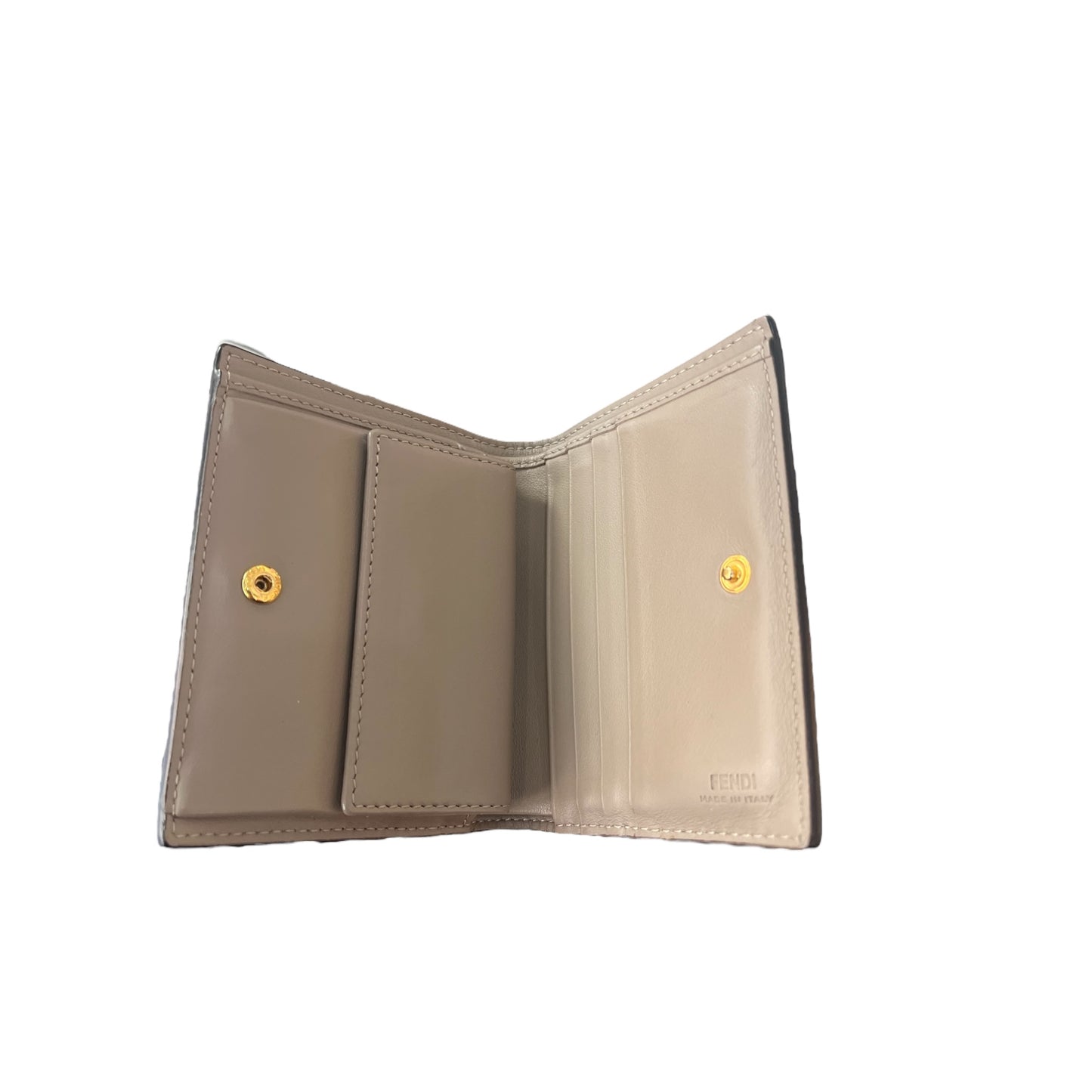 Portefeuille Fendi en cuir brun
