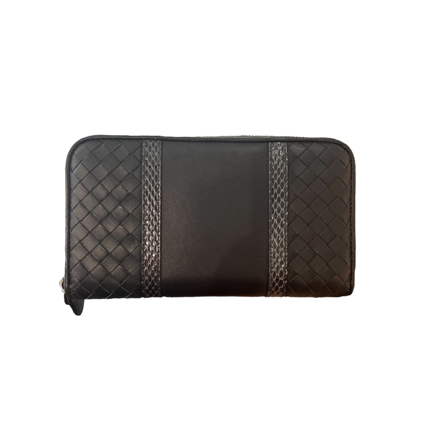 Porte-monnaie Bottega Veneta noir en cuir