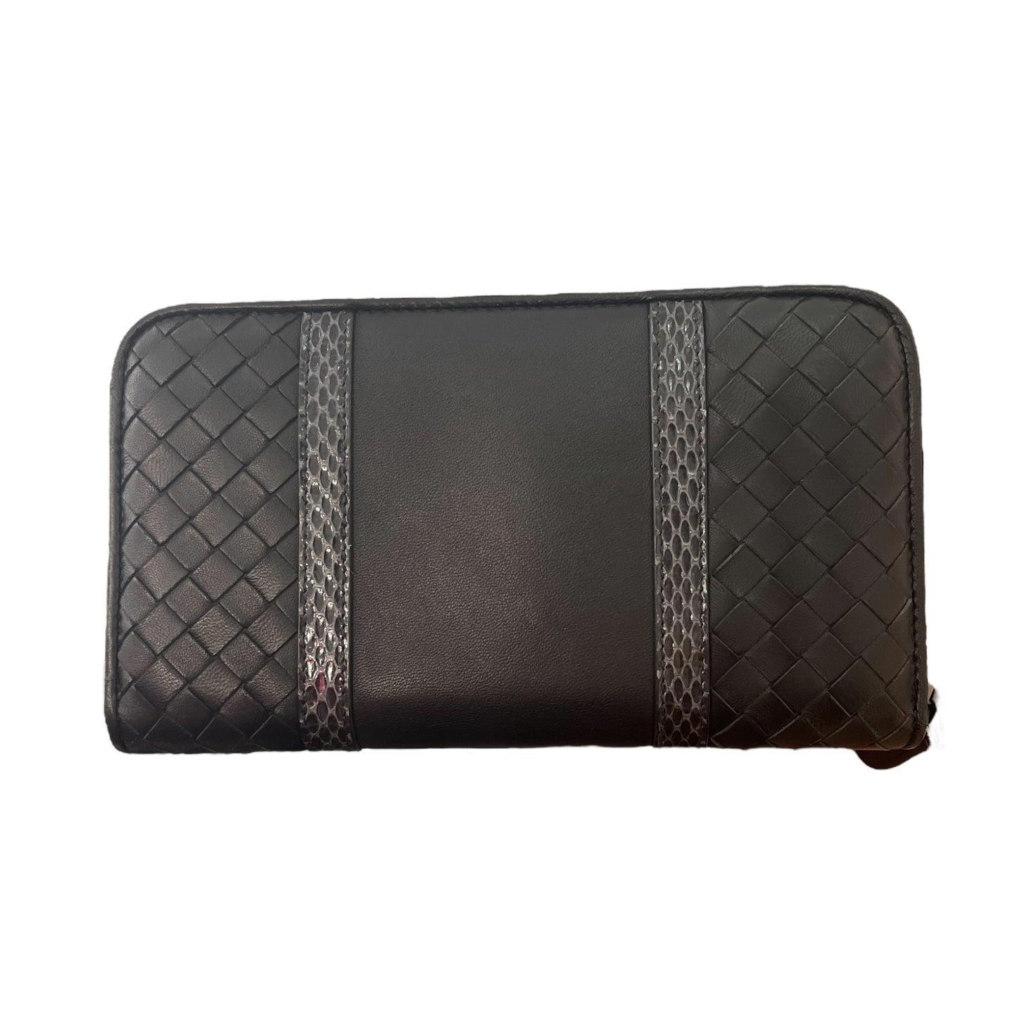 Porte-monnaie Bottega Veneta noir en cuir