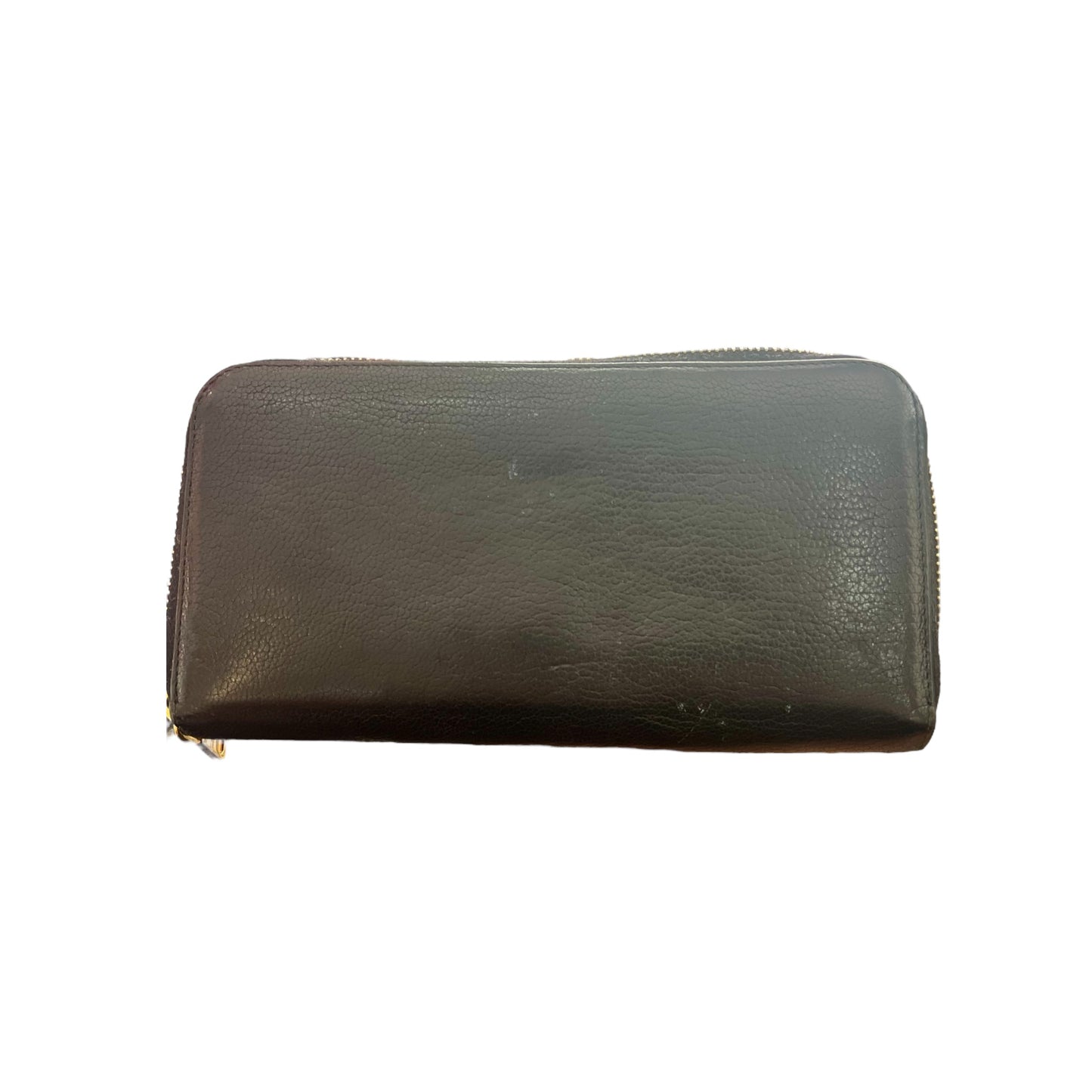 Portefeuille Miu Miu en cuir noir