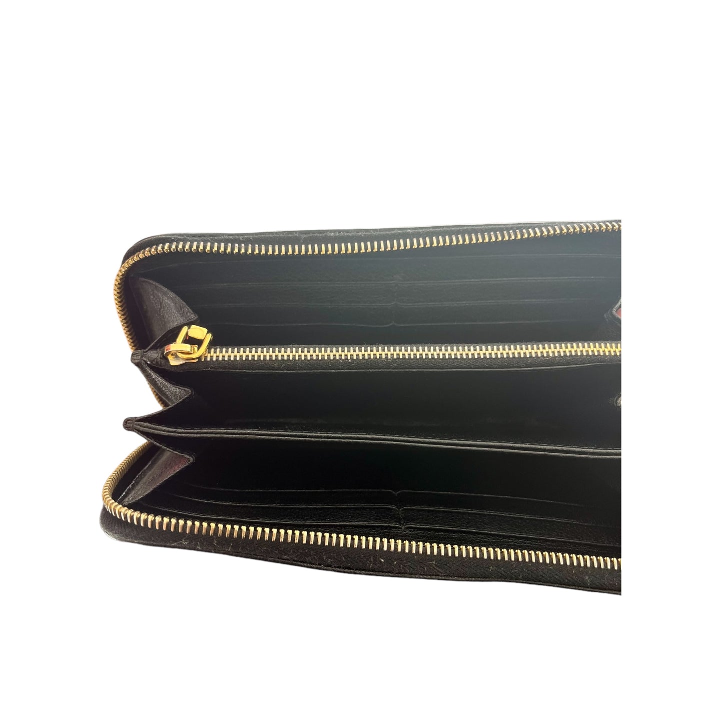Portefeuille Miu Miu en cuir noir