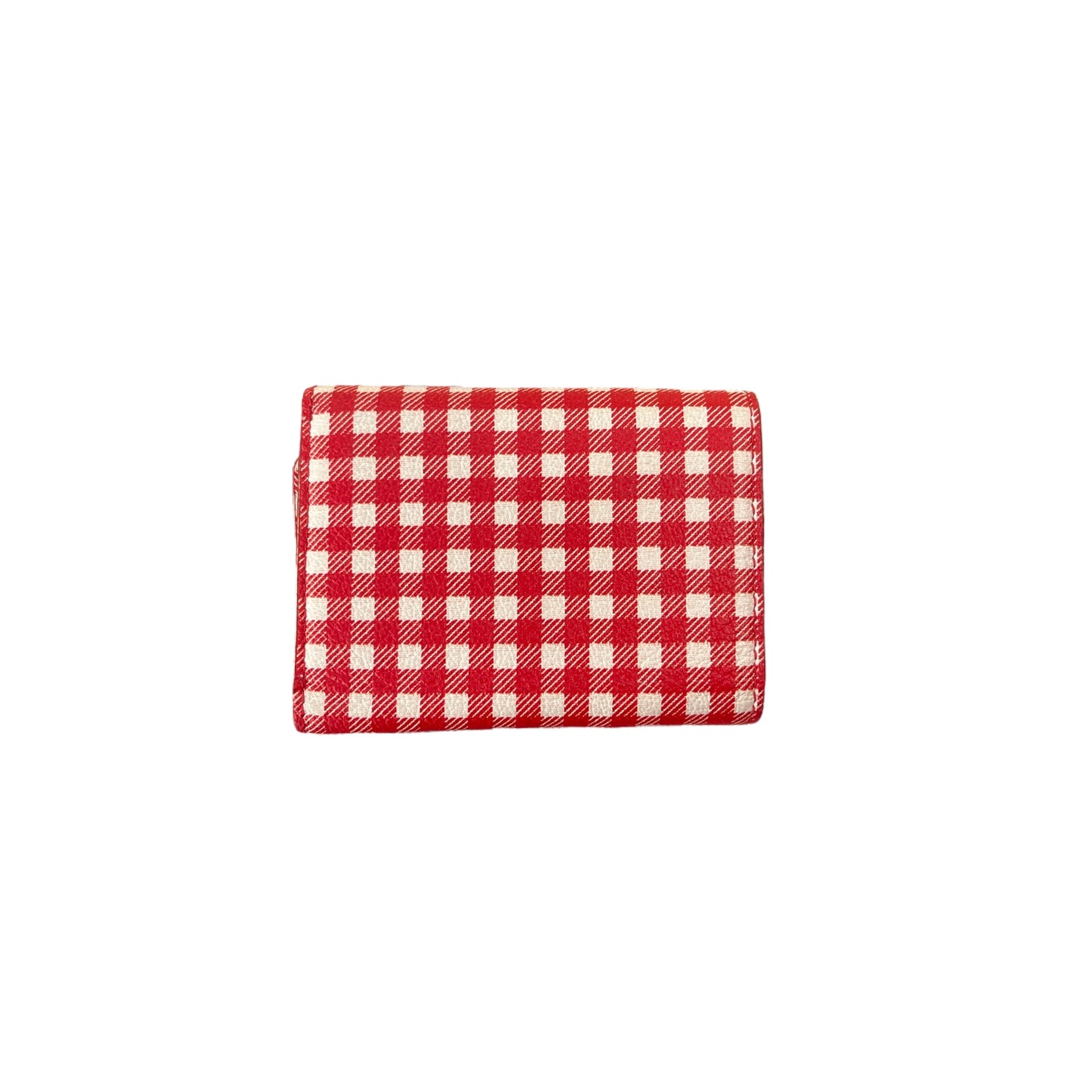 Portefeuille Miu Miu blanc et rouge