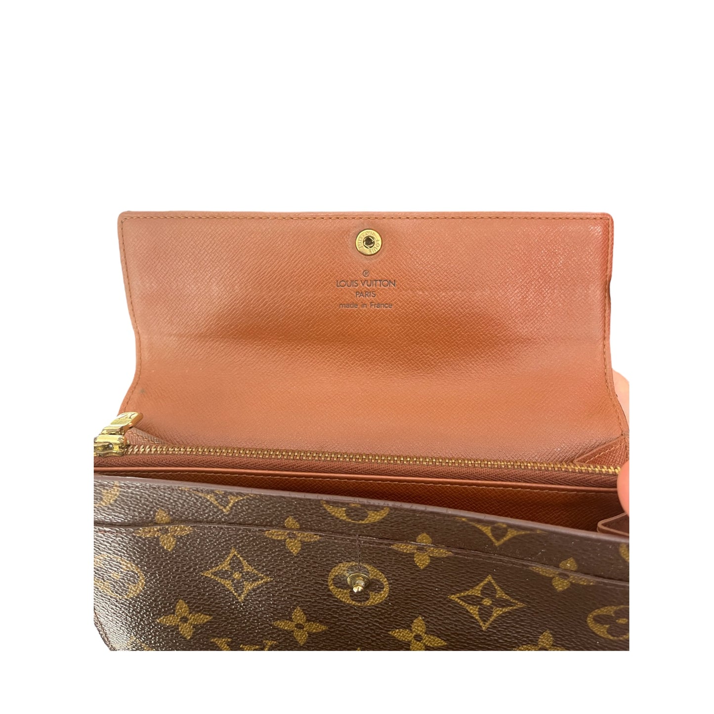 Portefeuille Louis Vuitton Marron en cuir