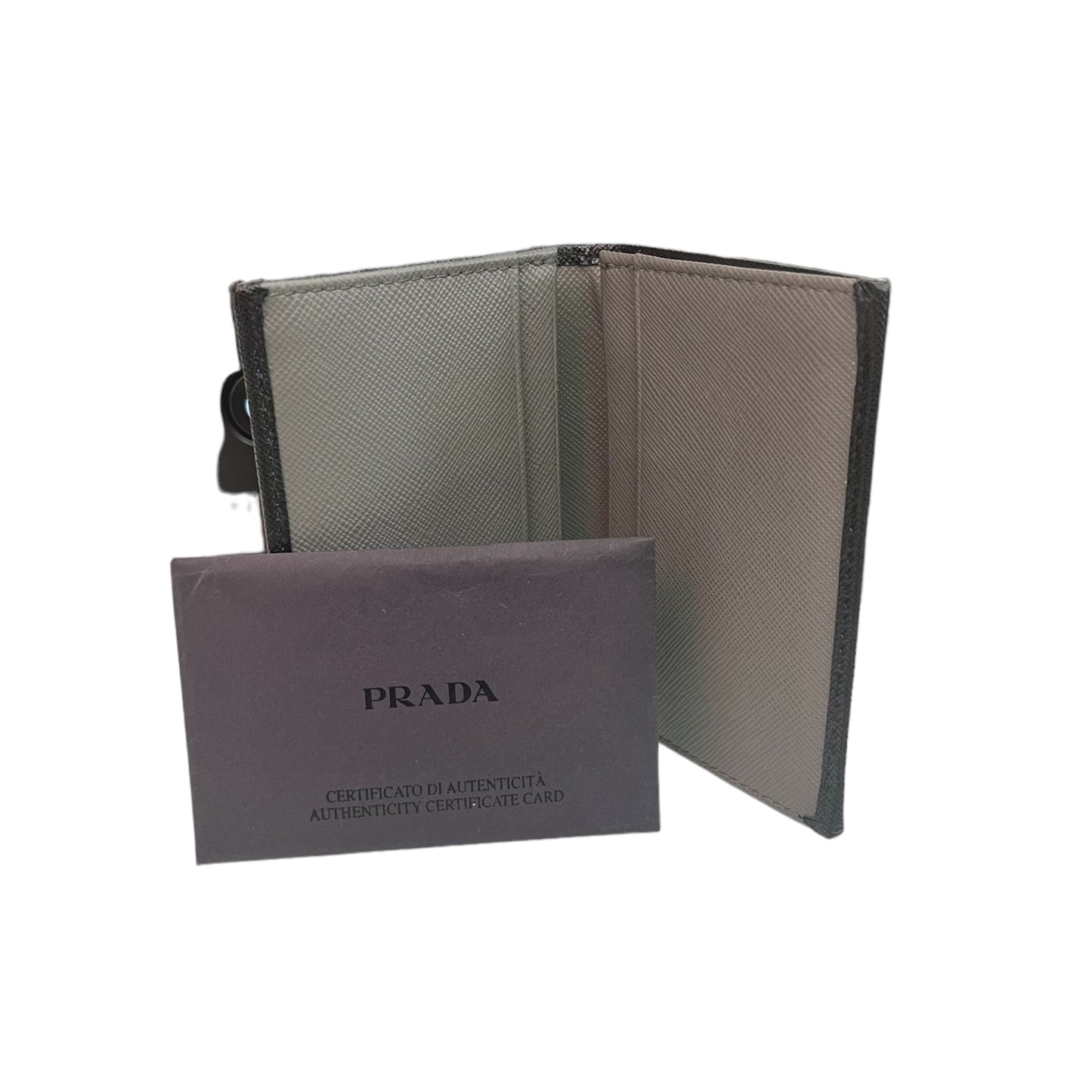 Portefeuille Prada Bicolore Saffiano