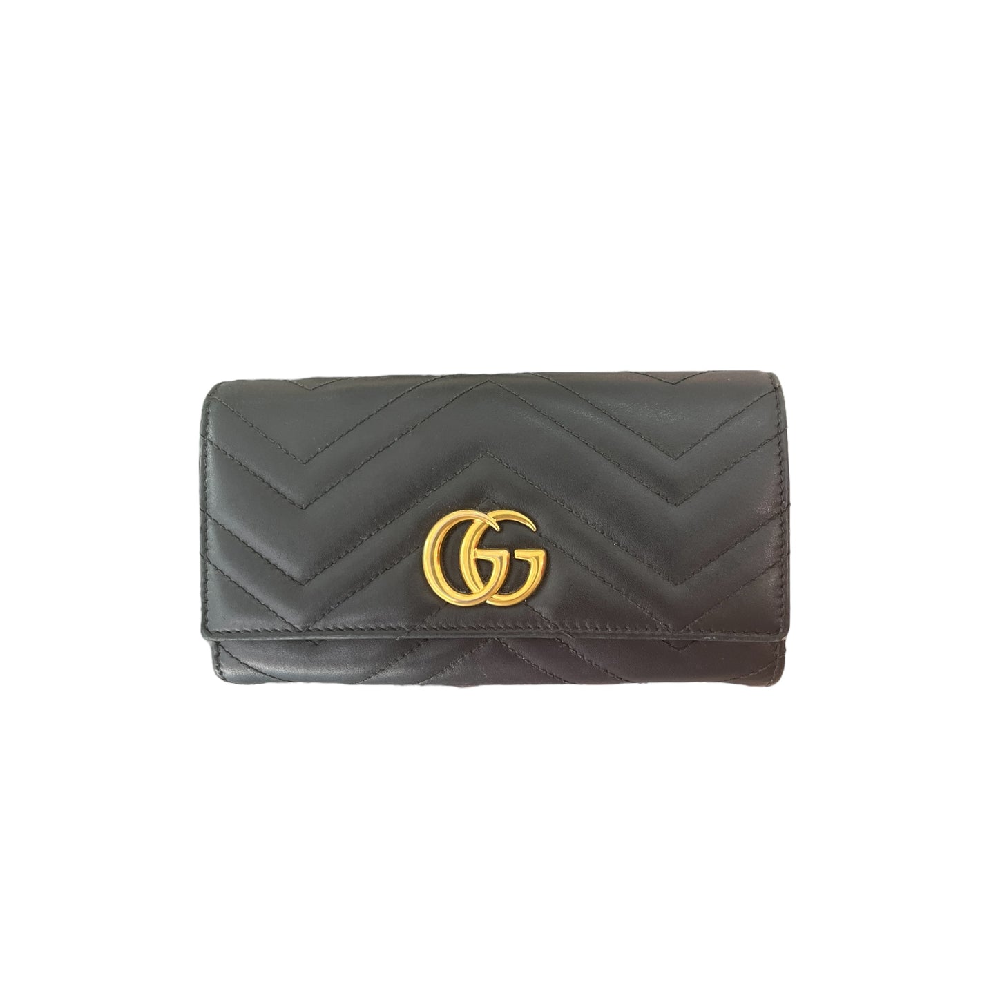 Portefeuille Long à deux volet noir Gucci
