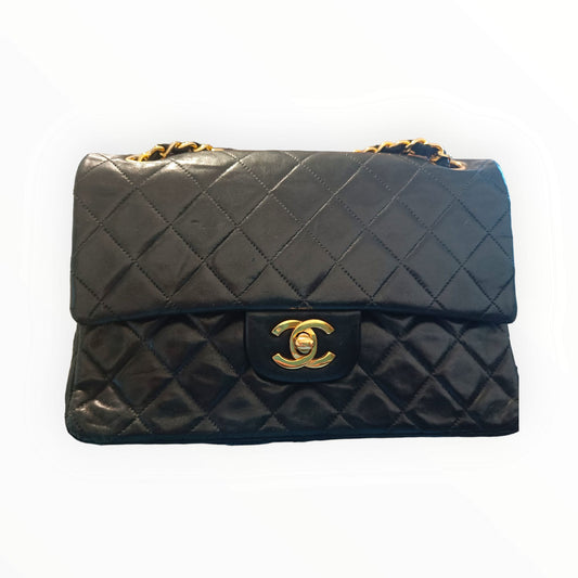timeless chanel double flap noir