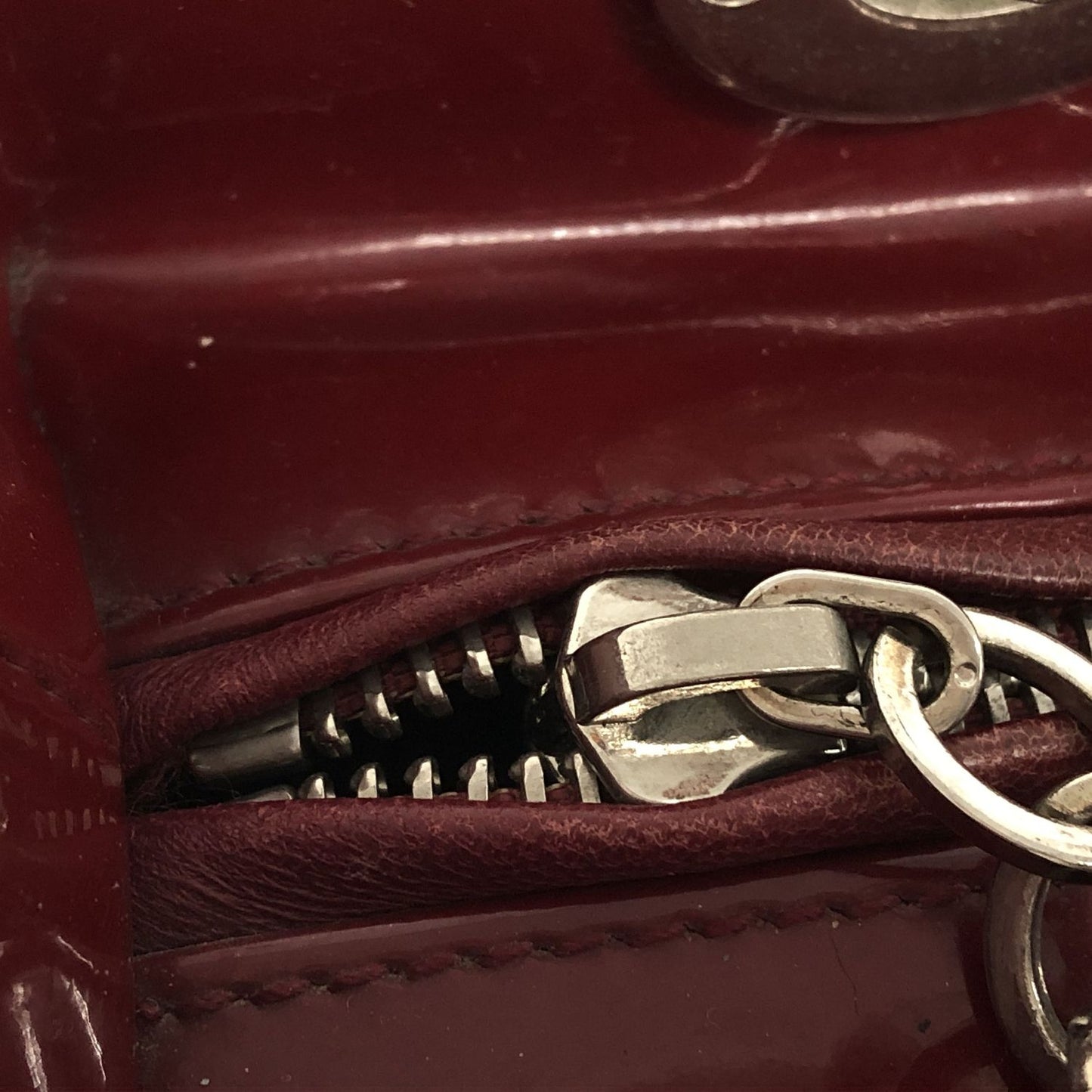 Sac Lady Dior en Cuir Verni Rose