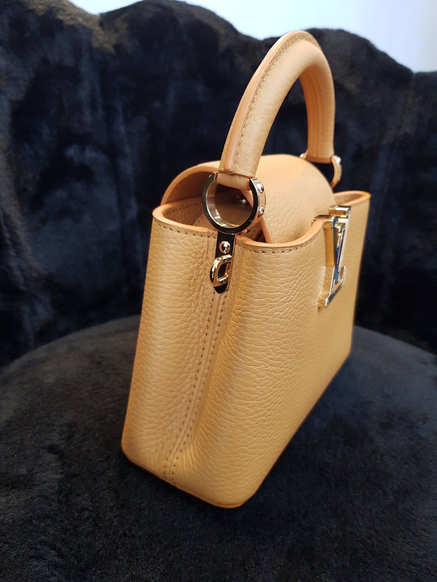 Sac Louis Vuitton Capucines Mini Jaune Safran