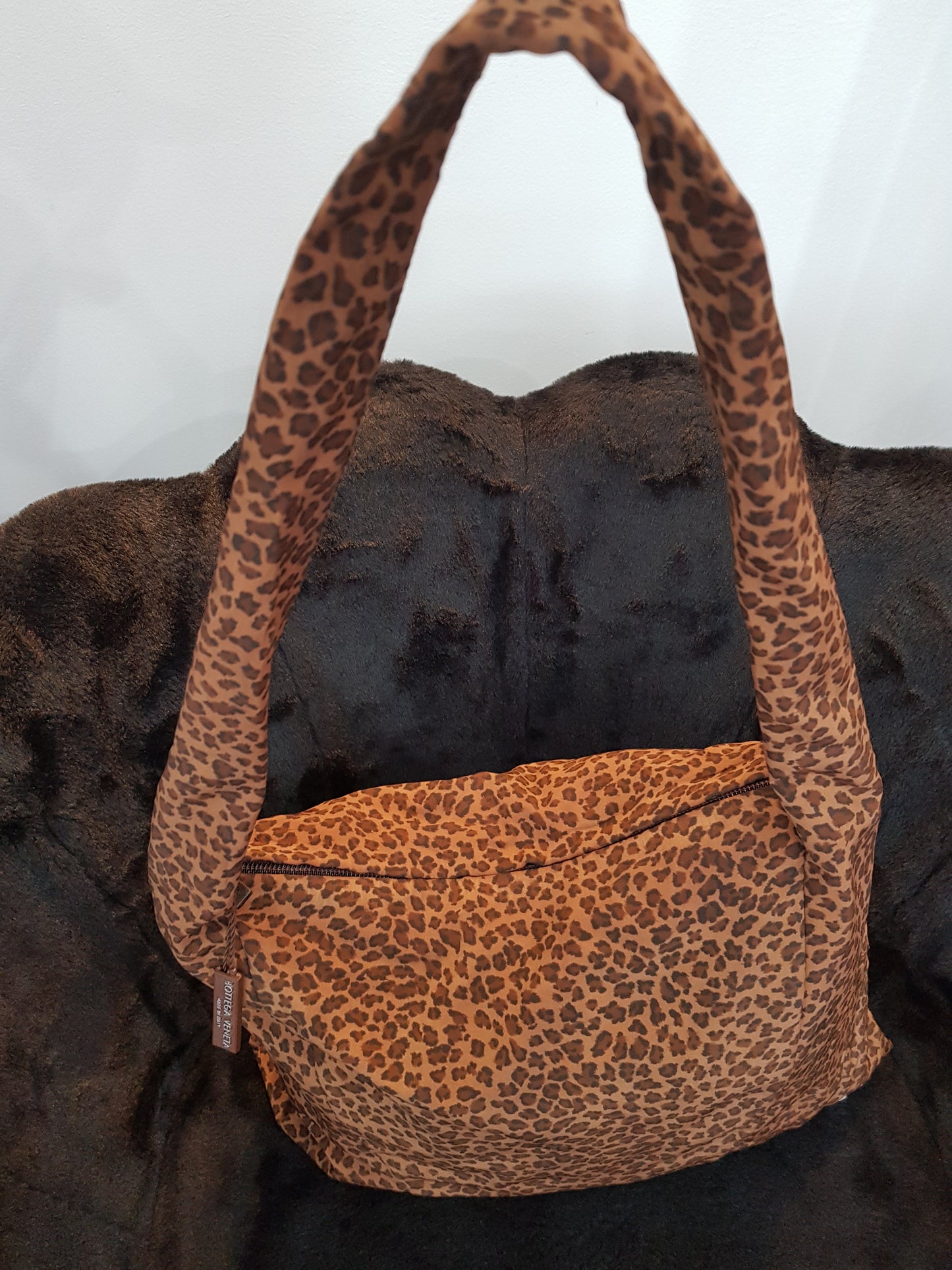 Sac Bottega Veneta hobo léopard