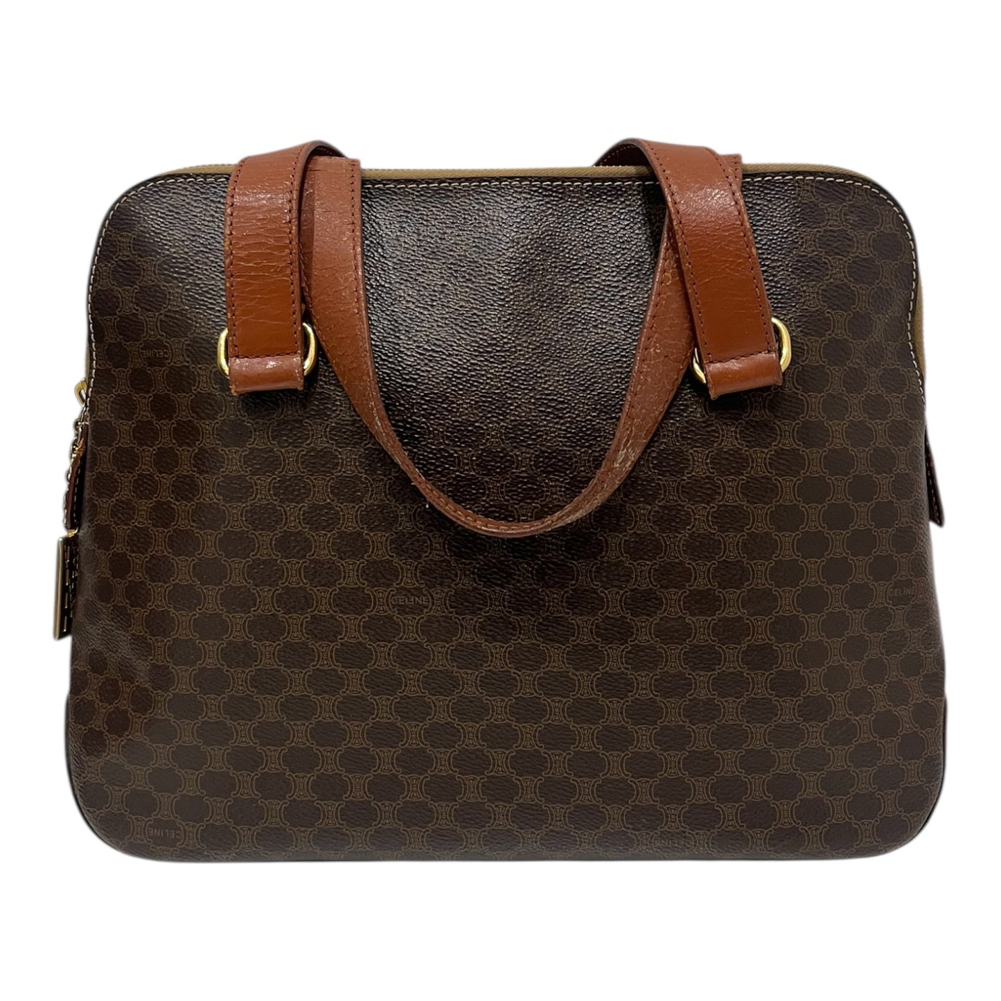 Sac Céline Cabas Macadam Marron Vintage
