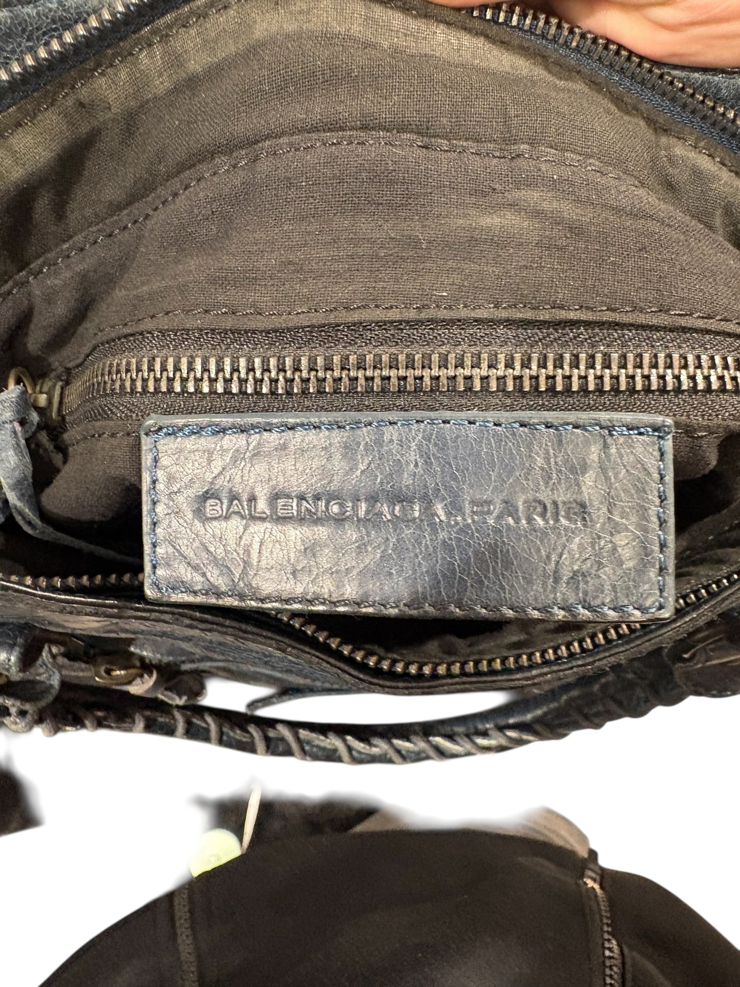 Sac Balenciaga city en cuir – bleu