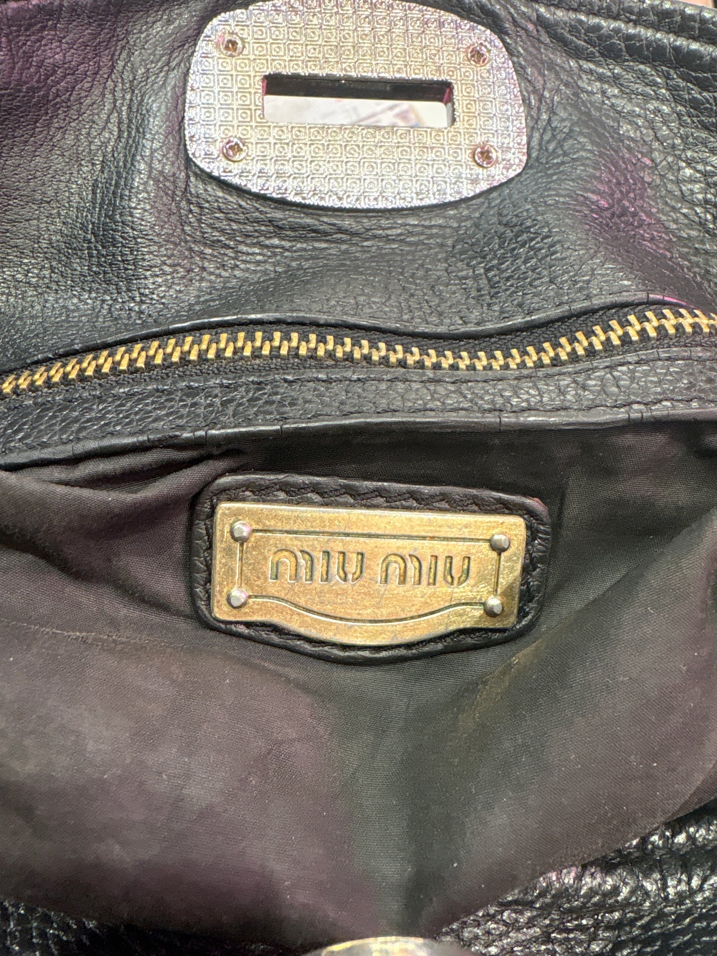 Sac à main Miu Miu Noir