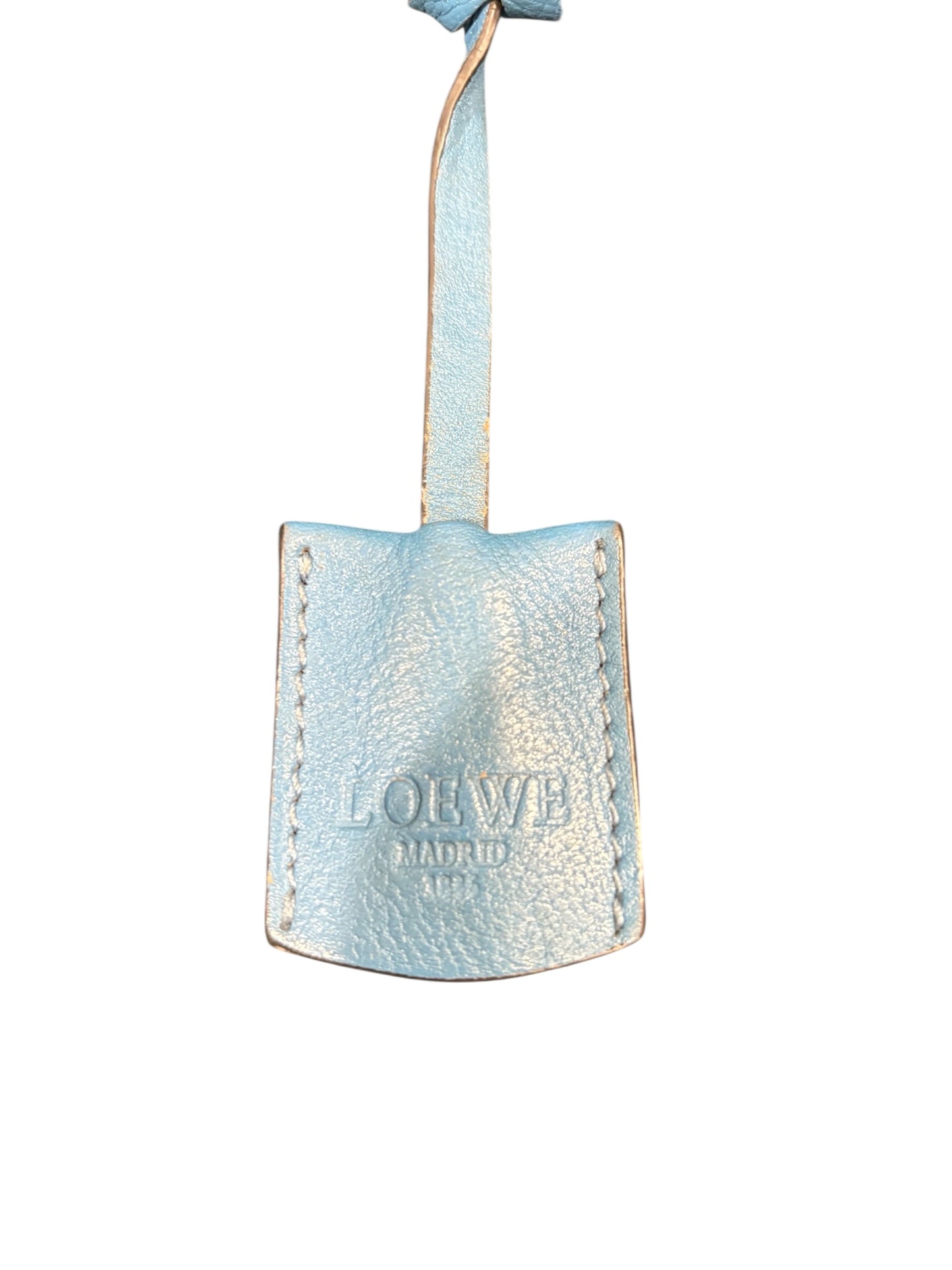 Sac Loewe en cuir – bleu & finitions contrastées