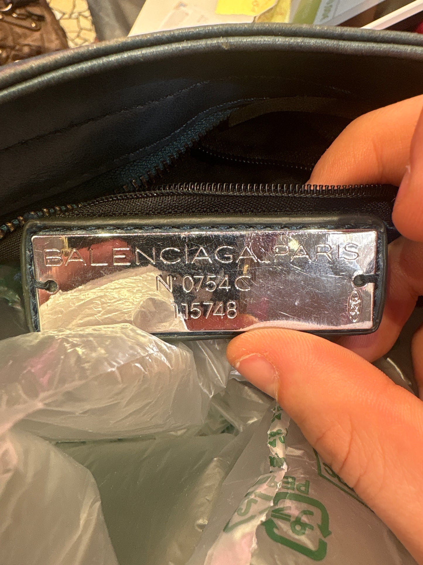 Sac Balenciaga City bleu