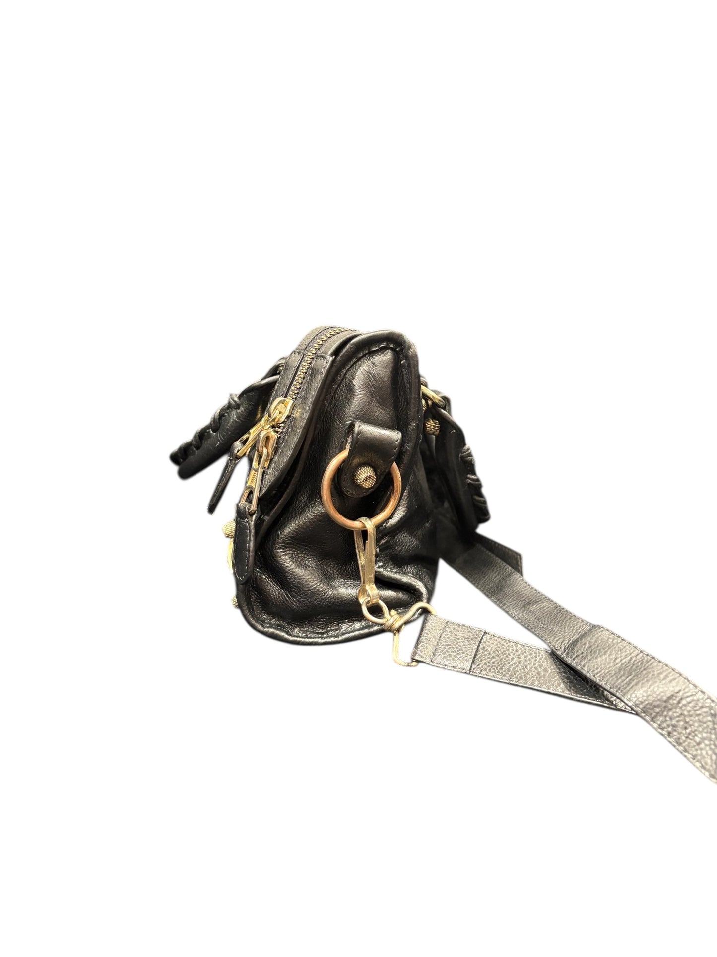 Sac City Balenciaga en cuir – noir