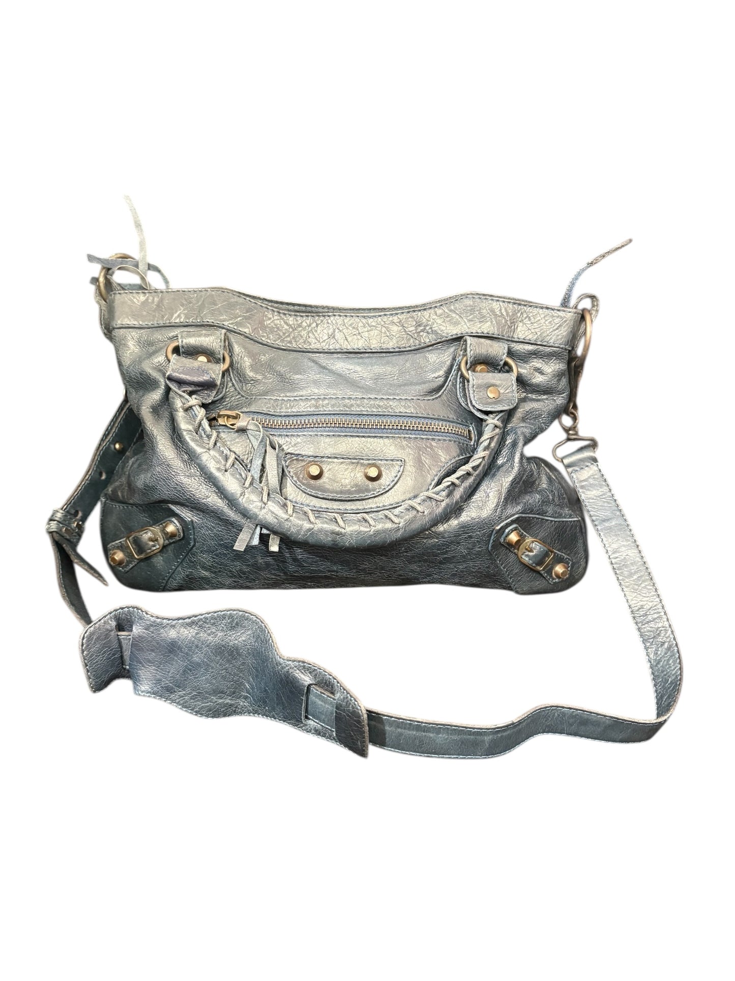 Sac Balenciaga city en cuir – bleu