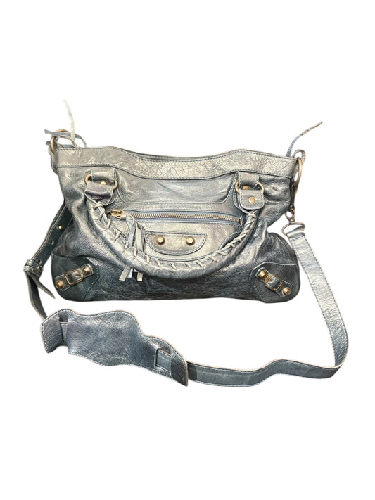 Sac Balenciaga city en cuir – bleu