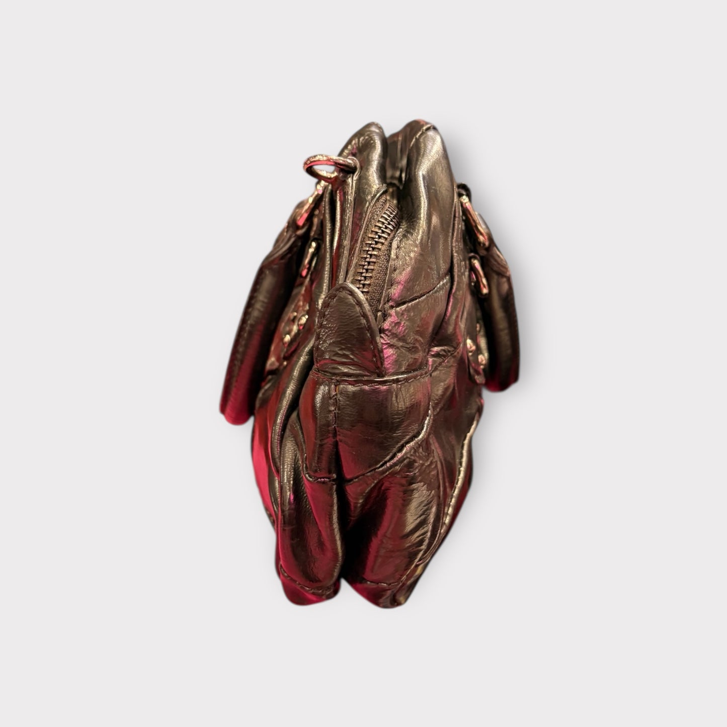 Prada – Sac cuir noir matelassé logo triangle