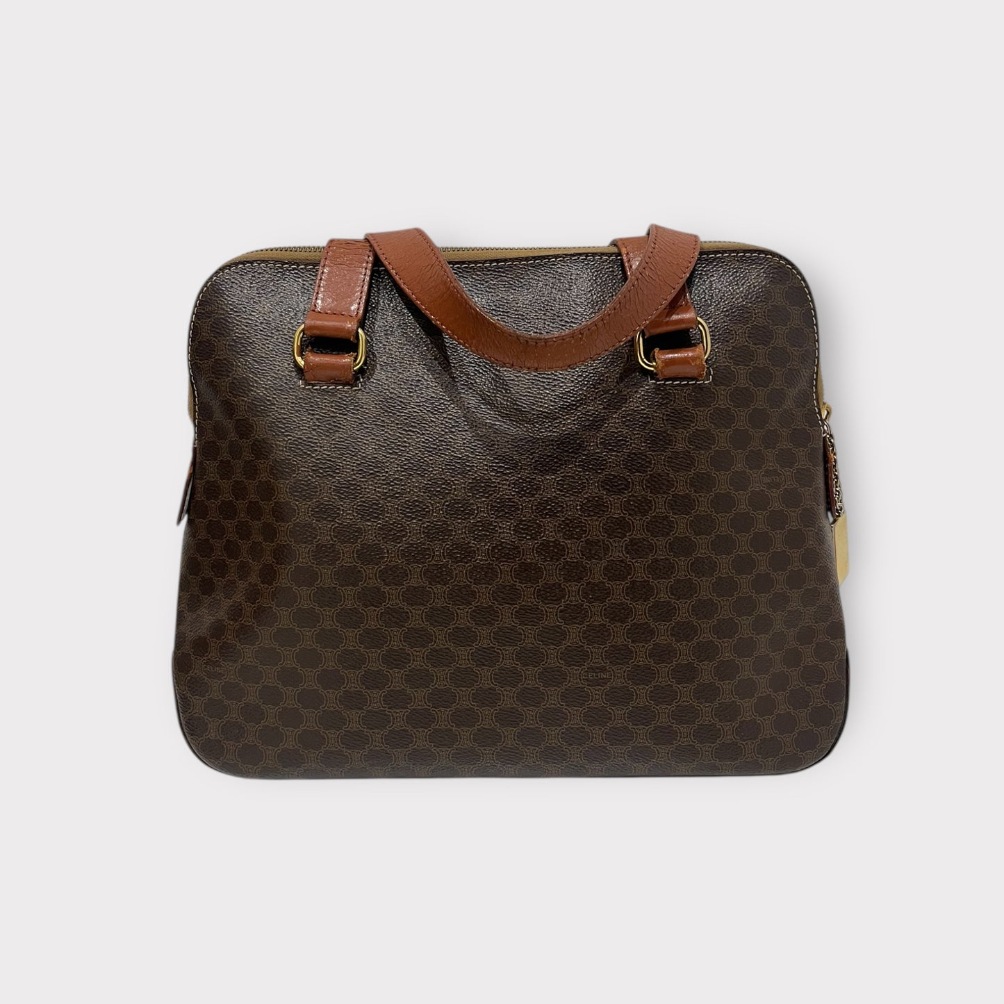 Sac Céline Cabas Macadam Marron Vintage