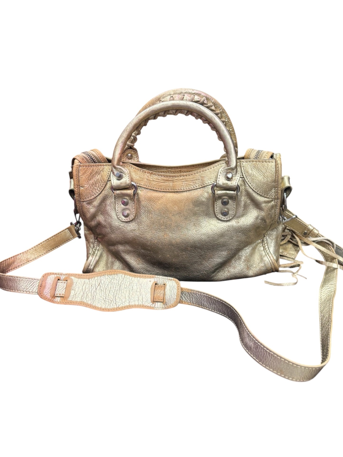 Sac Balenciaga City doré