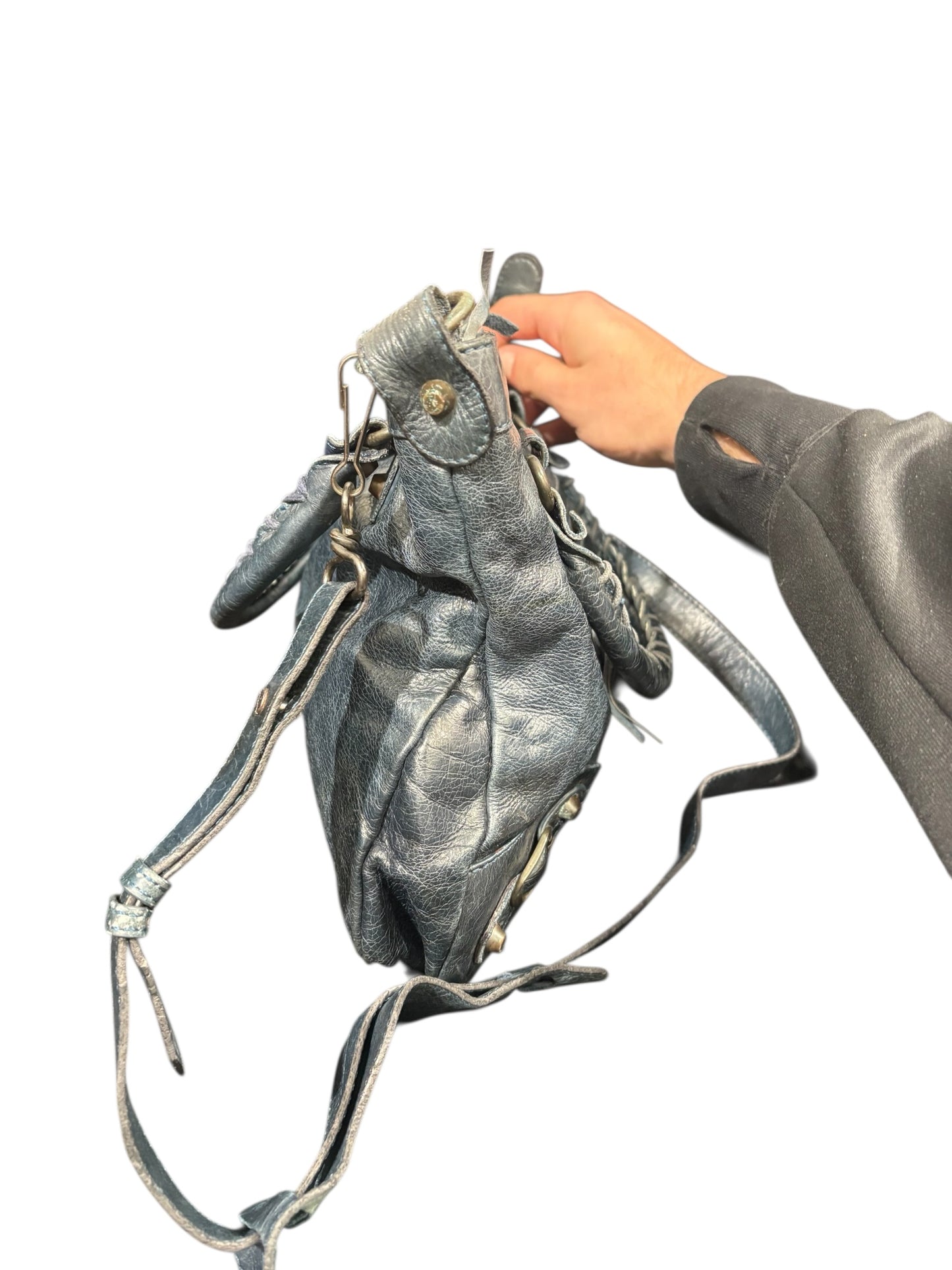 Sac Balenciaga city en cuir – bleu