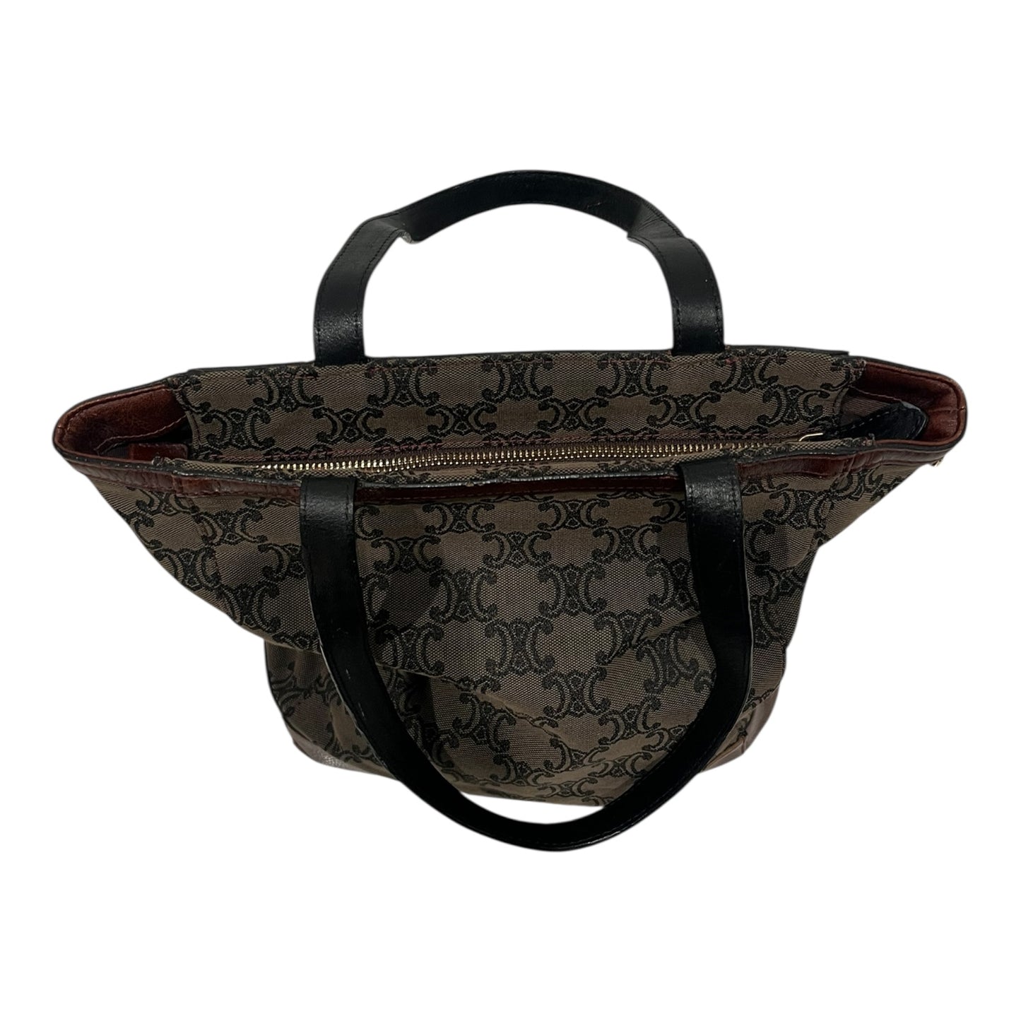 Sac Céline Cabas Macadam Shopping Marron Vintage