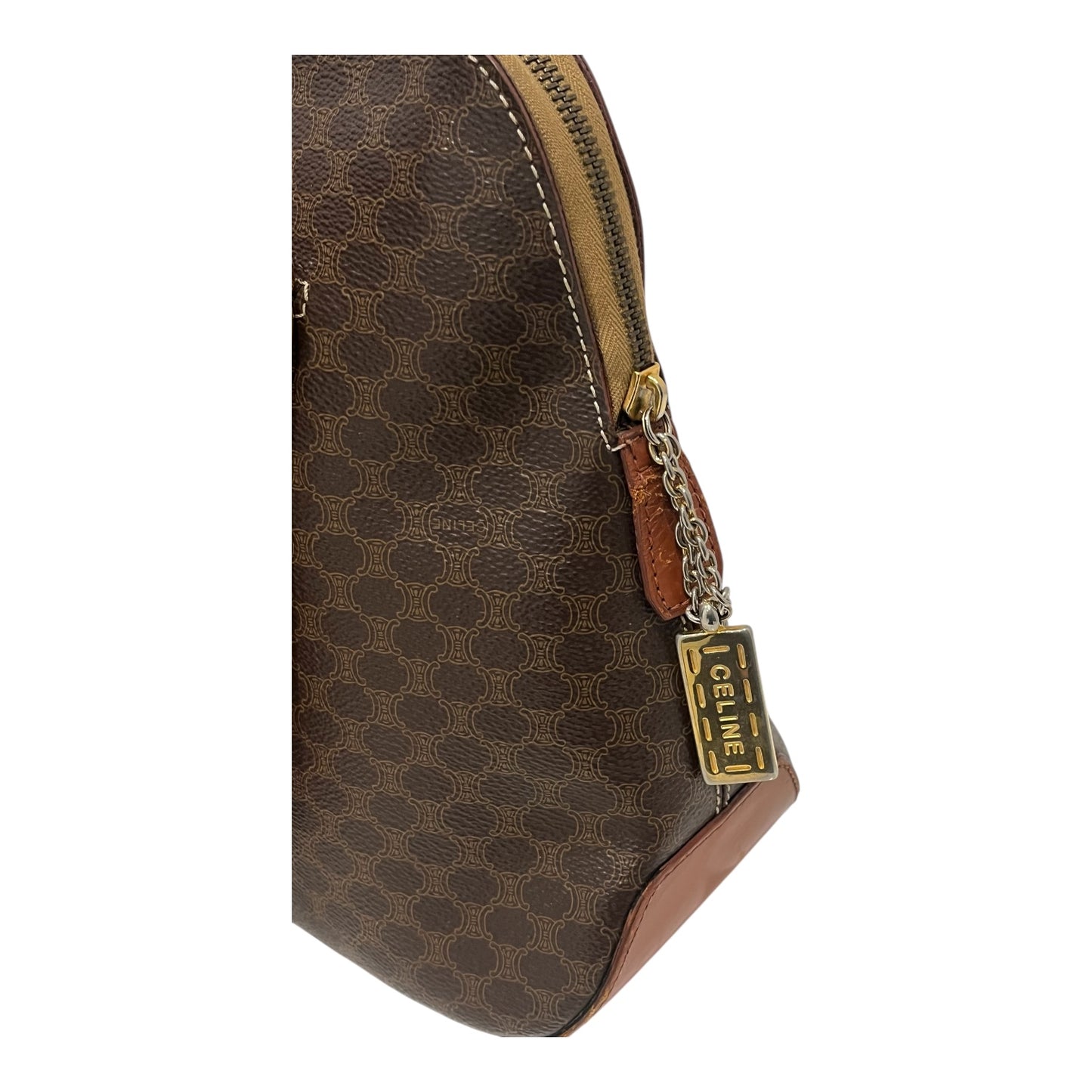 Sac Céline Cabas Macadam Marron Vintage