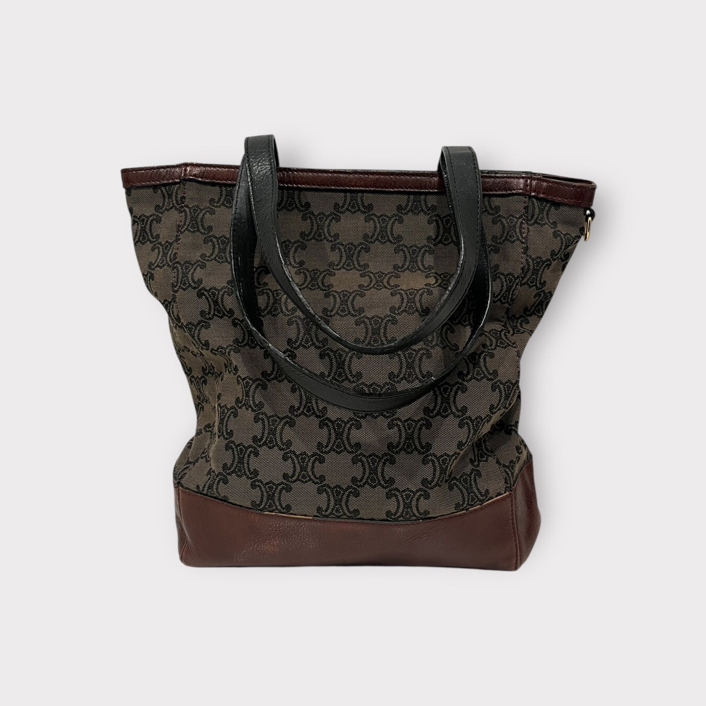 Sac Céline Cabas Macadam Shopping Marron Vintage