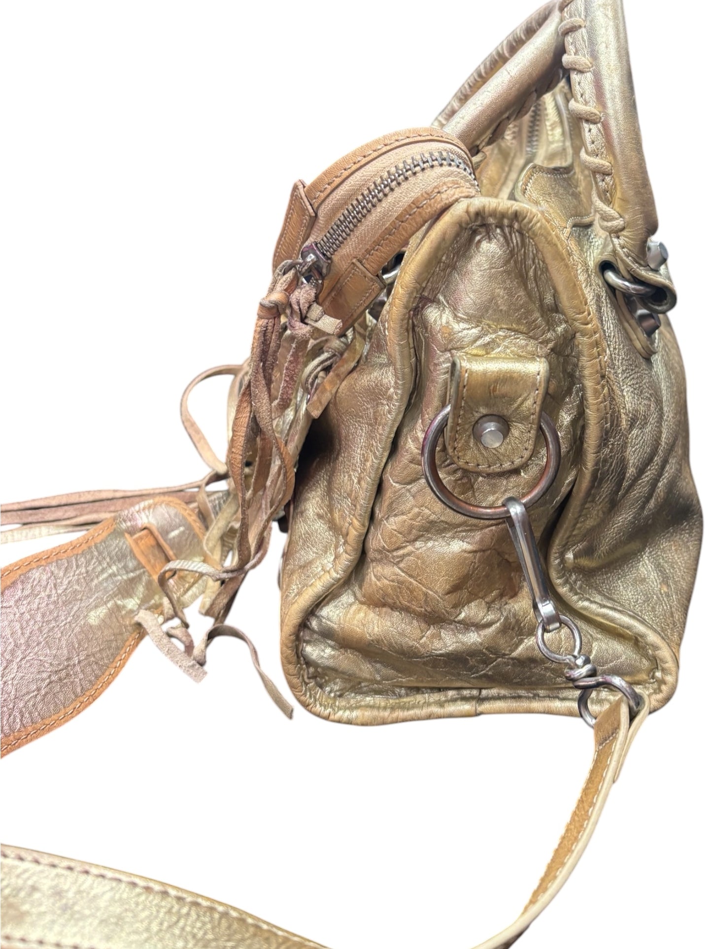 Sac Balenciaga City doré