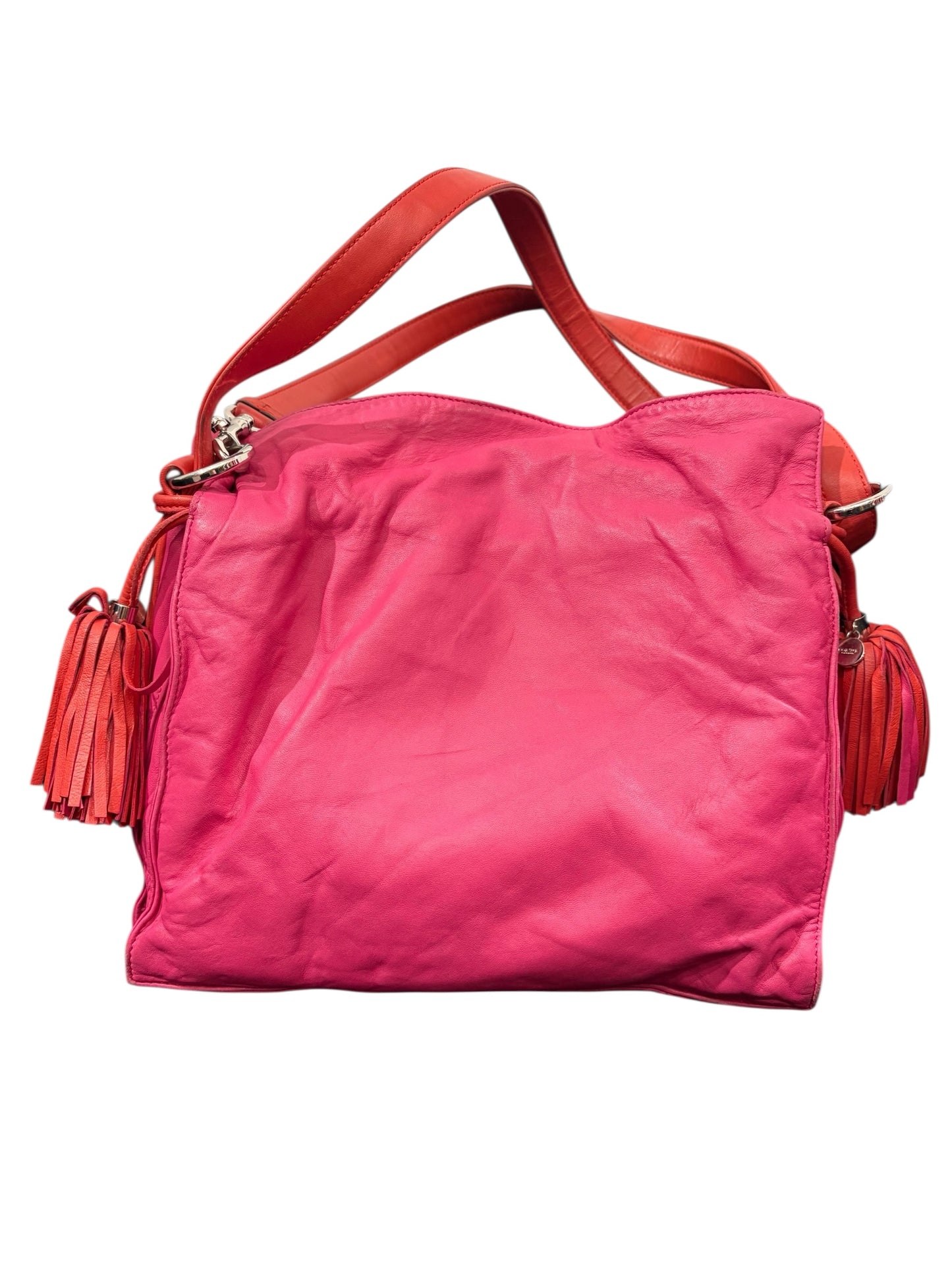 Sac Loewe en cuir – rose & orange