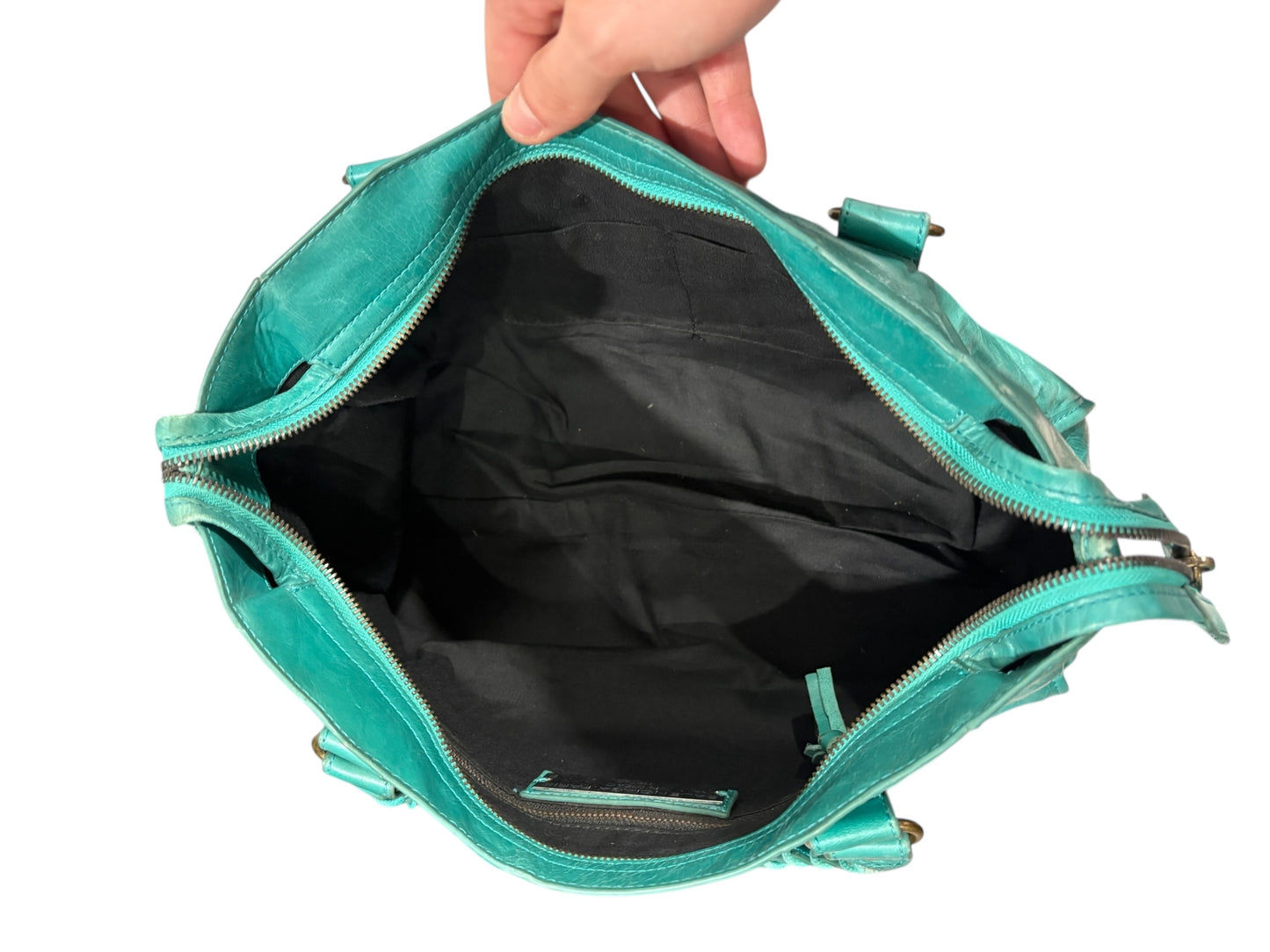 Sac Balenciaga City – cuir turquoise