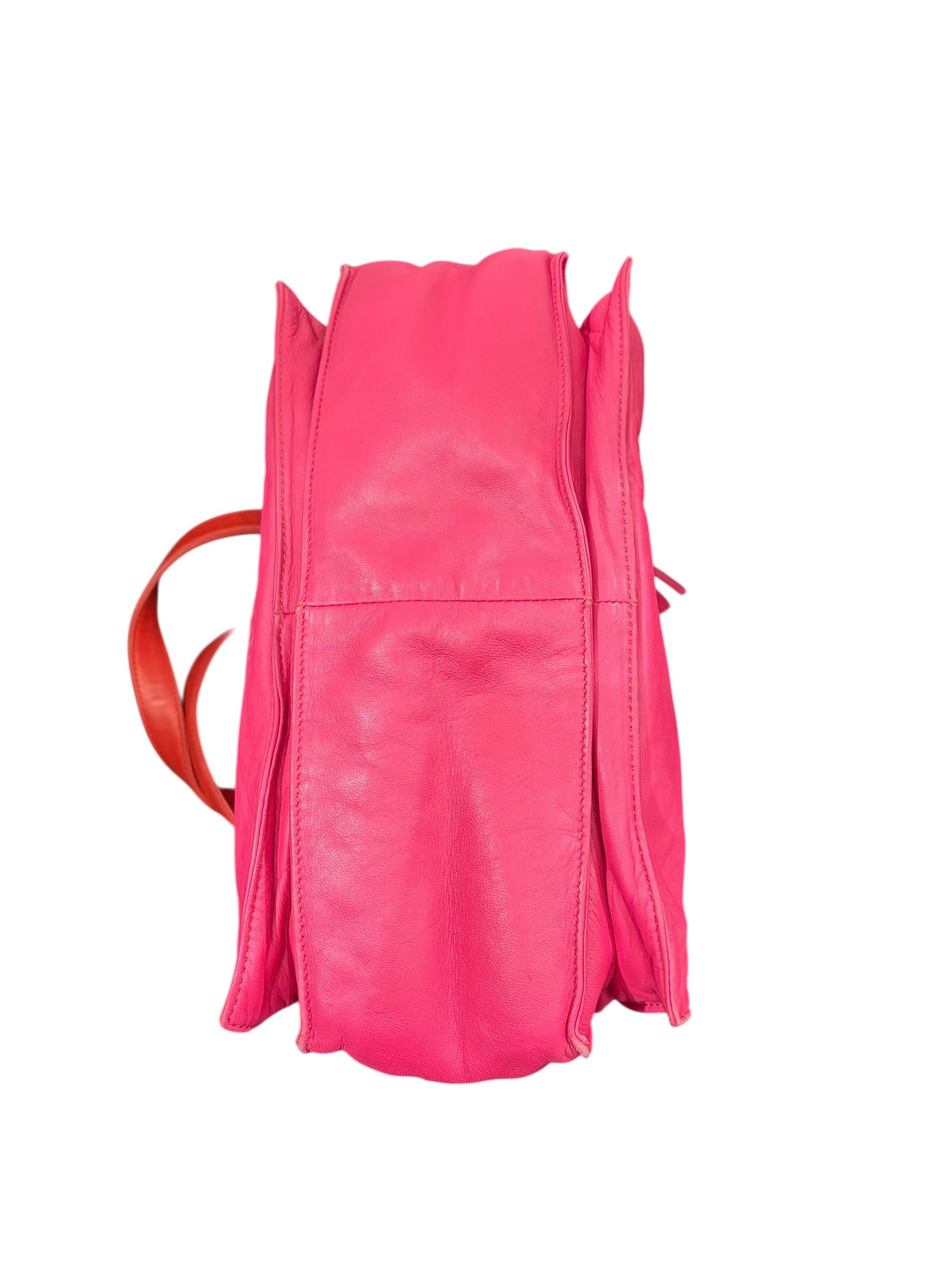 Sac Loewe en cuir – rose & orange